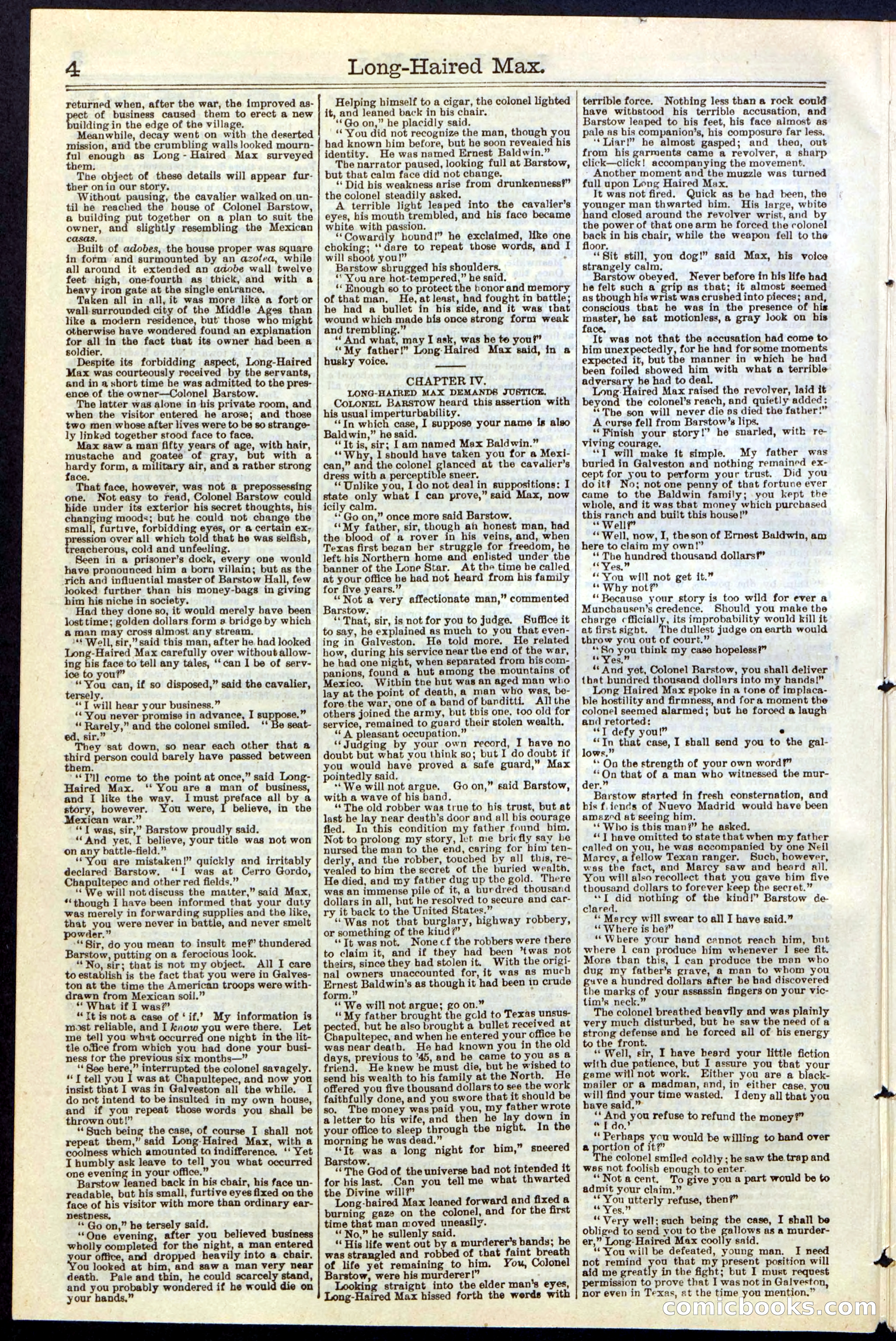 Beadle's Dime Library No. 237 — page 4 of 32
