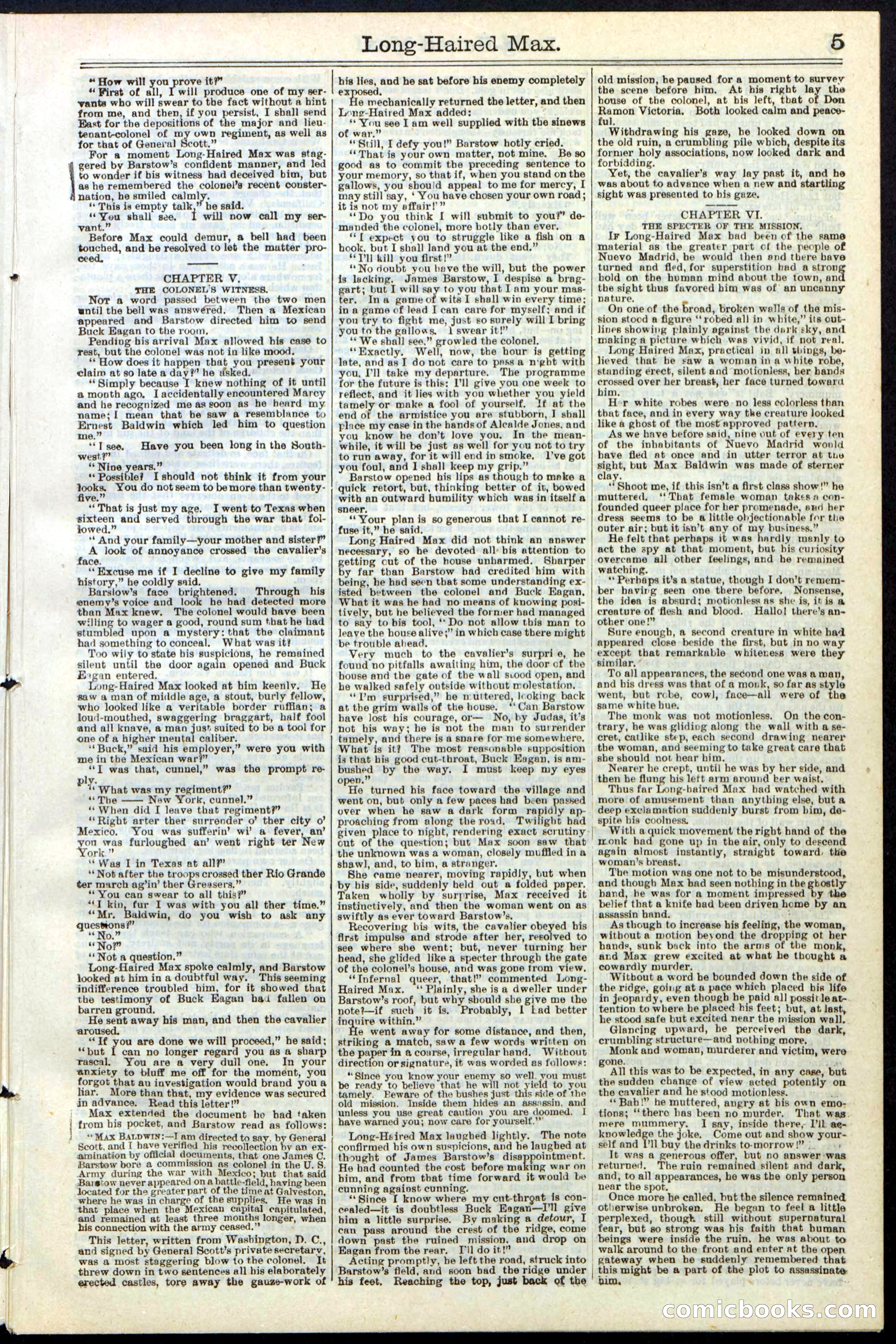 Beadle's Dime Library No. 237 — page 5 of 32