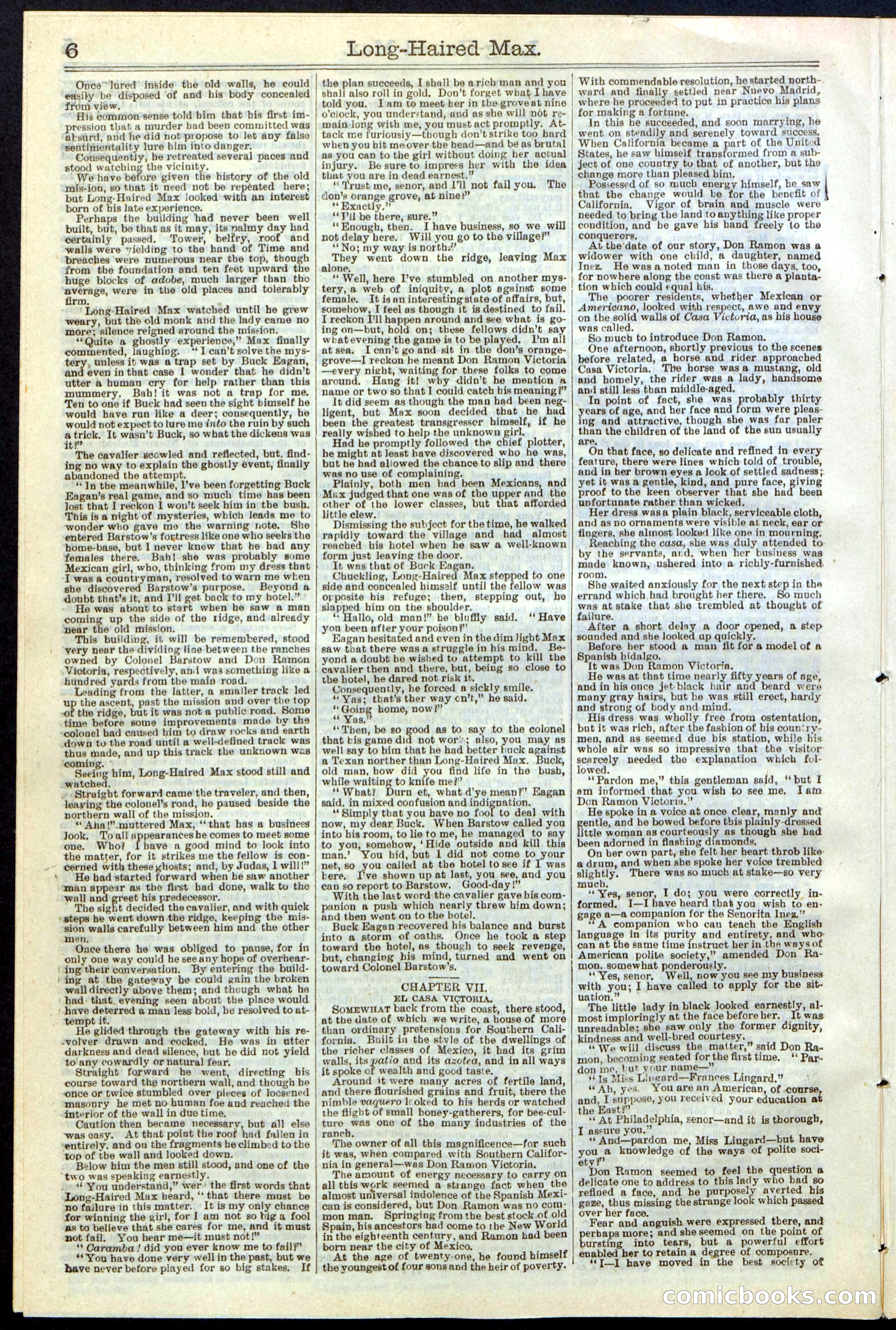 Beadle's Dime Library No. 237 — page 6 of 32