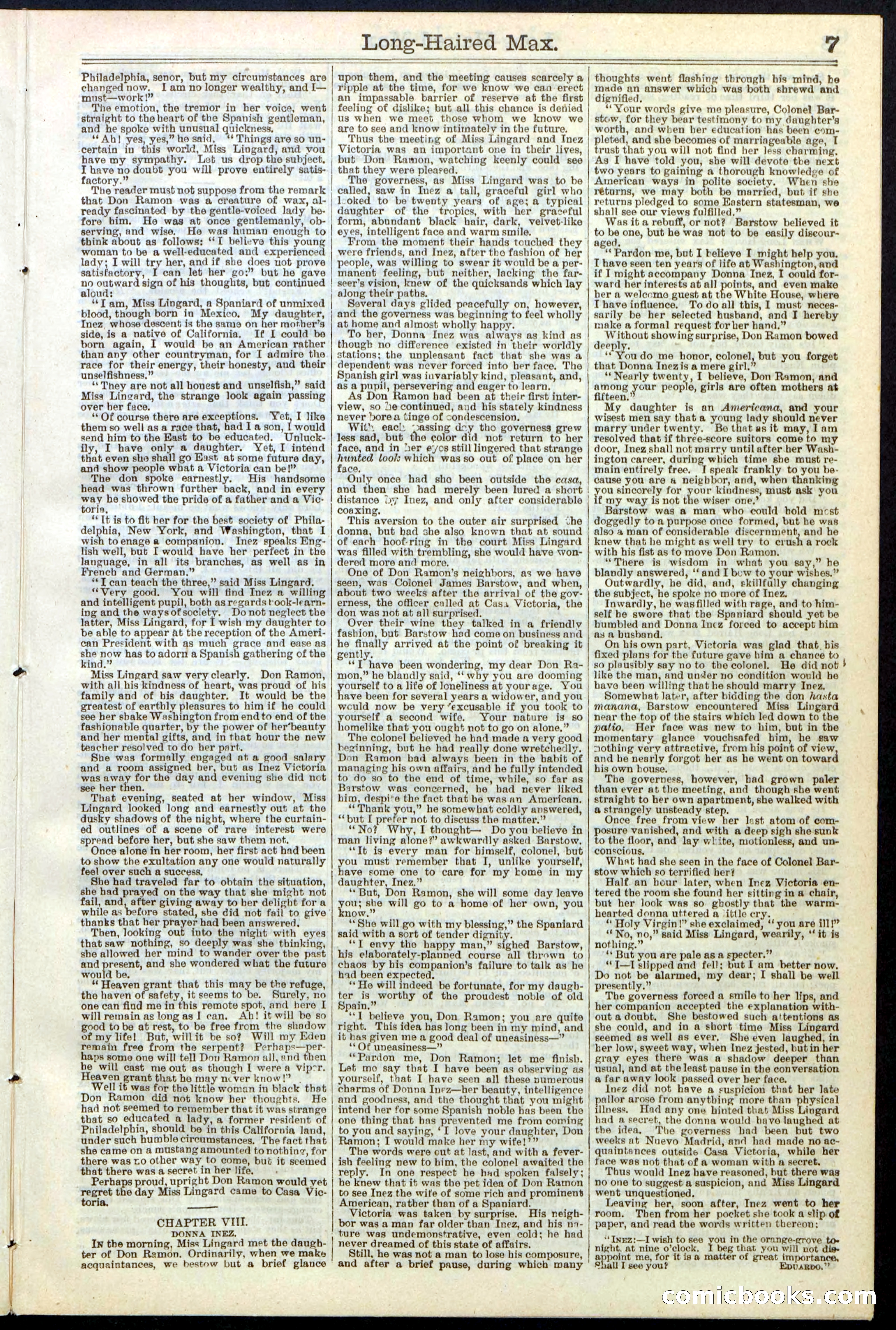 Beadle's Dime Library No. 237 — page 7 of 32