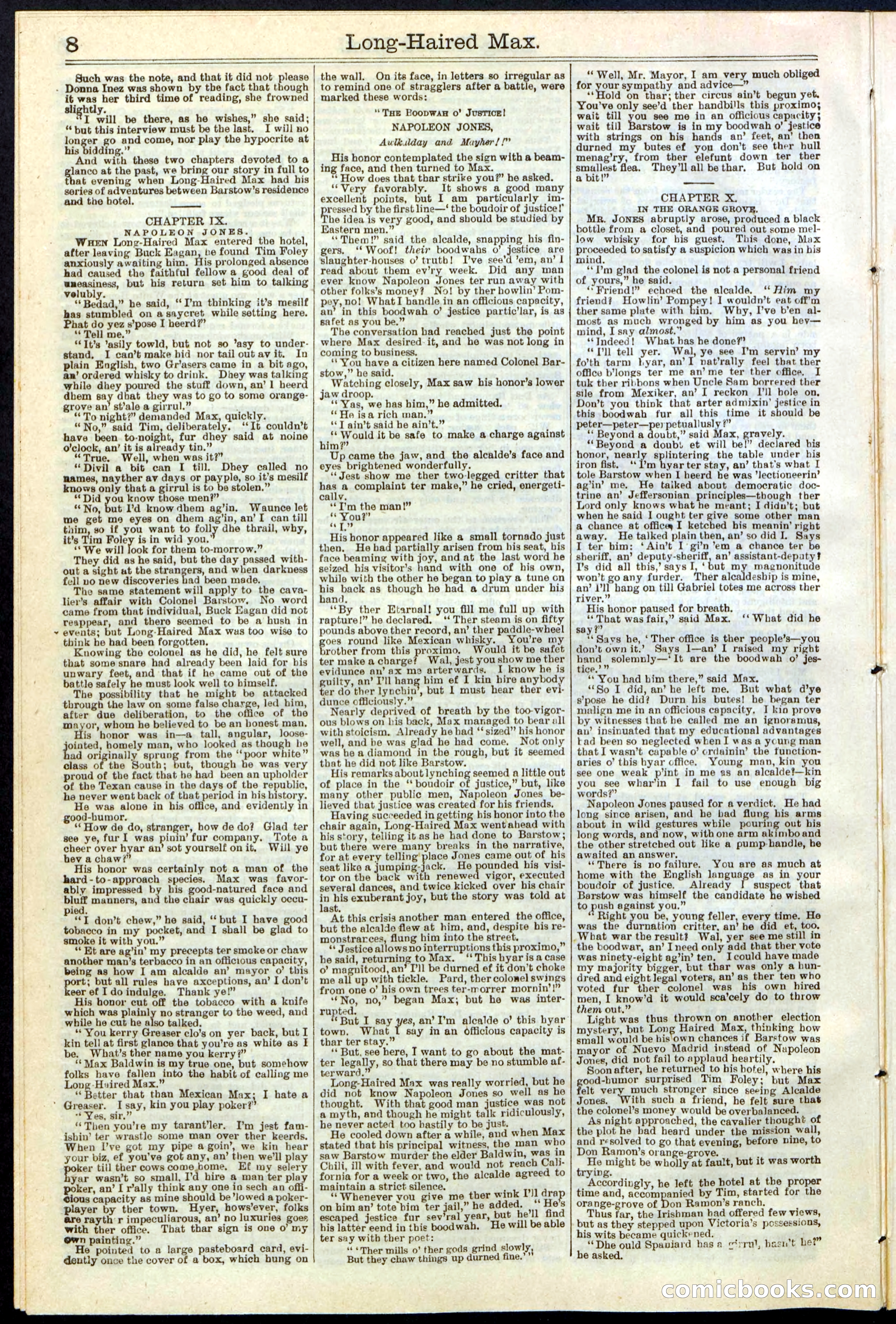 Beadle's Dime Library No. 237 — page 8 of 32