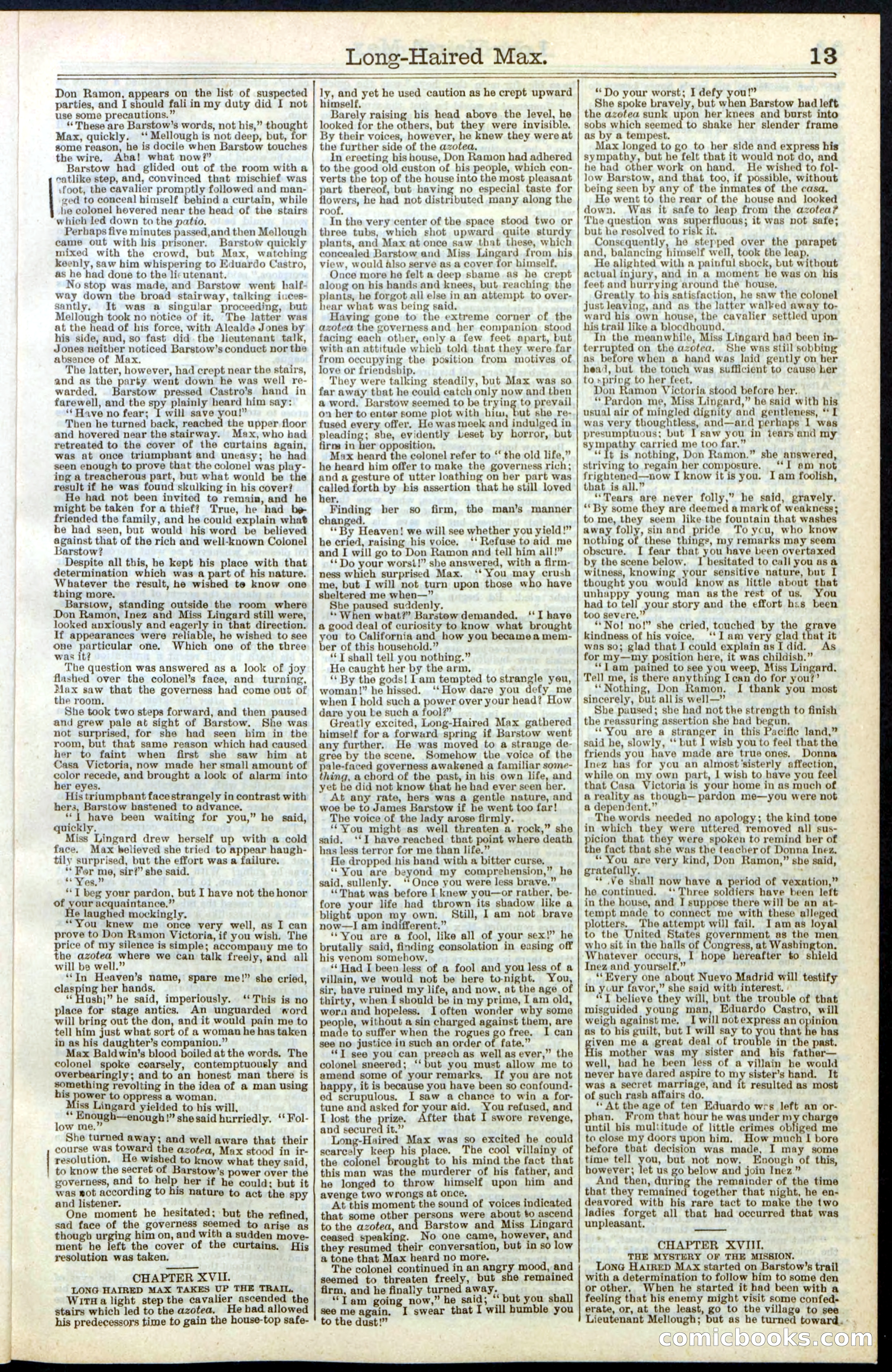 Beadle's Dime Library No. 237 — page 13 of 32