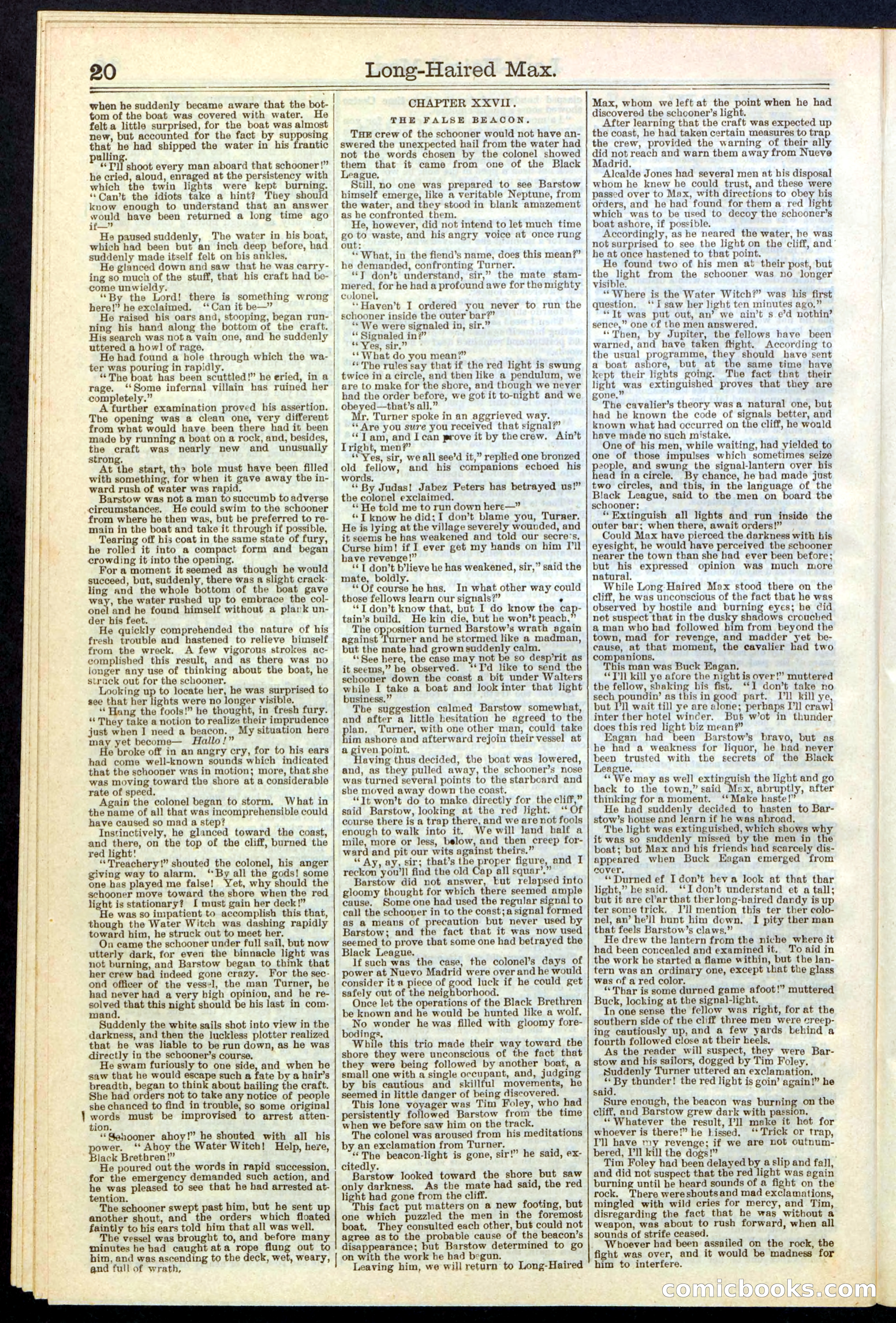 Beadle's Dime Library No. 237 — page 20 of 32