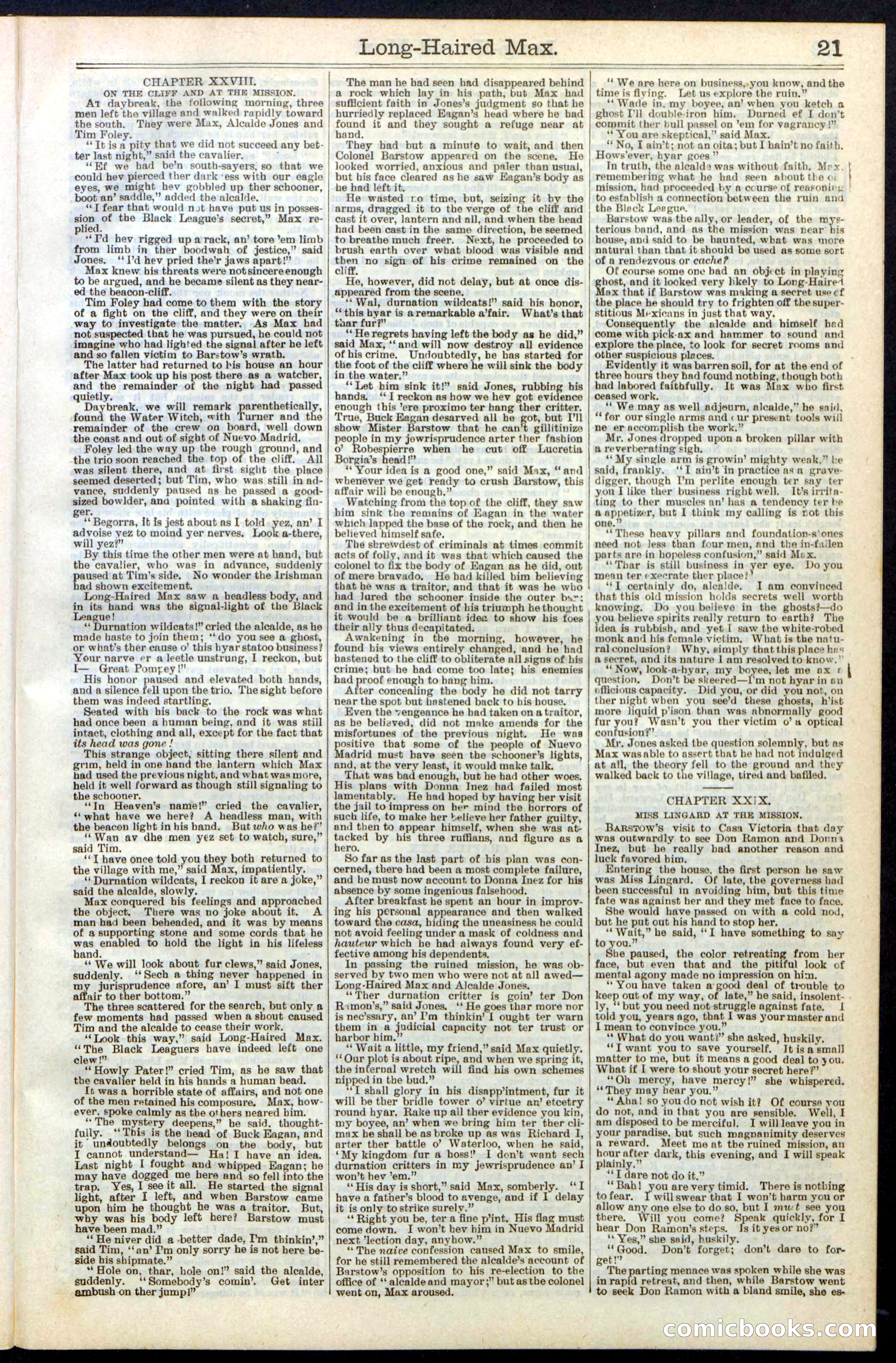 Beadle's Dime Library No. 237 — page 21 of 32