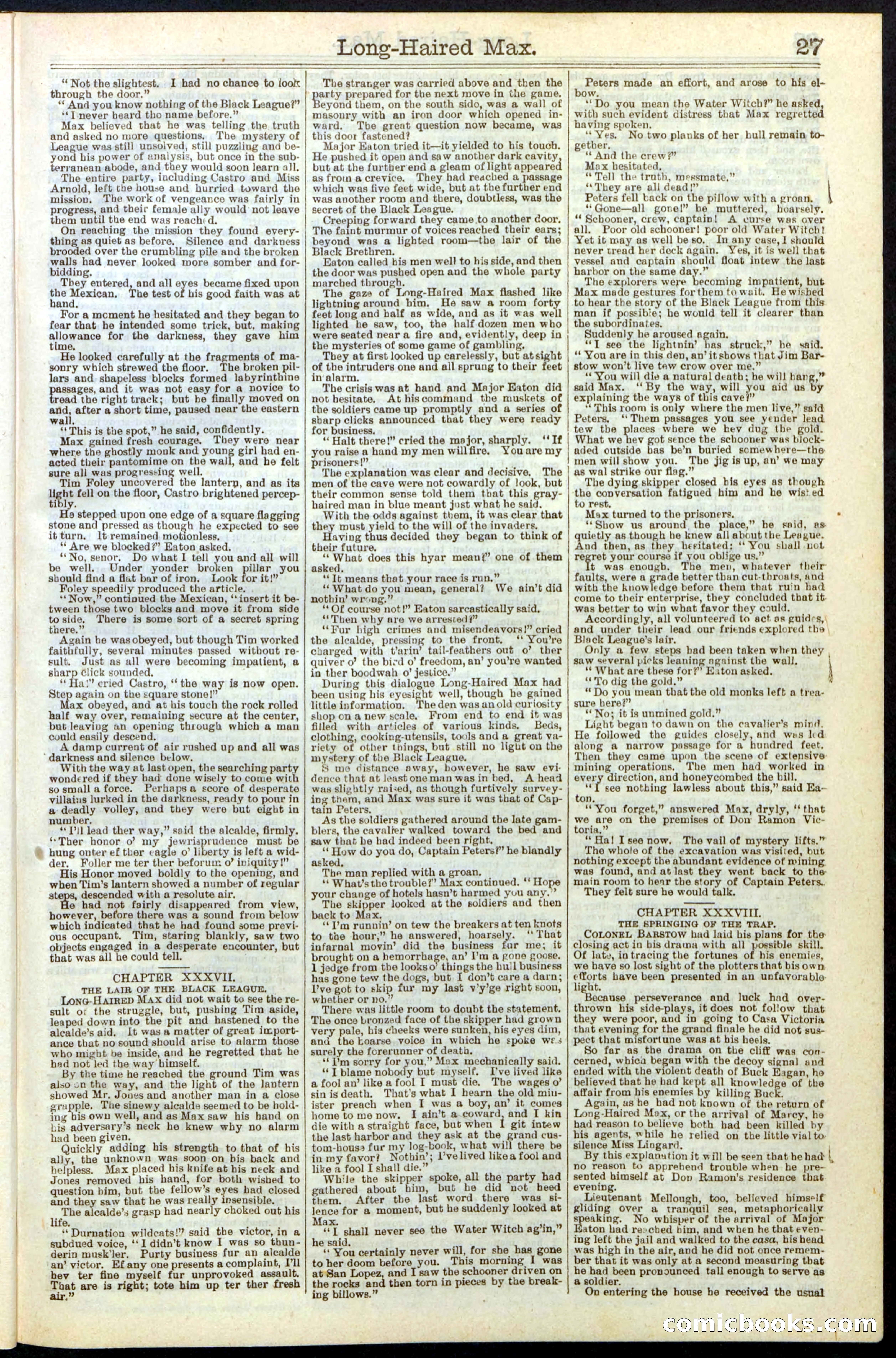 Beadle's Dime Library No. 237 — page 27 of 32