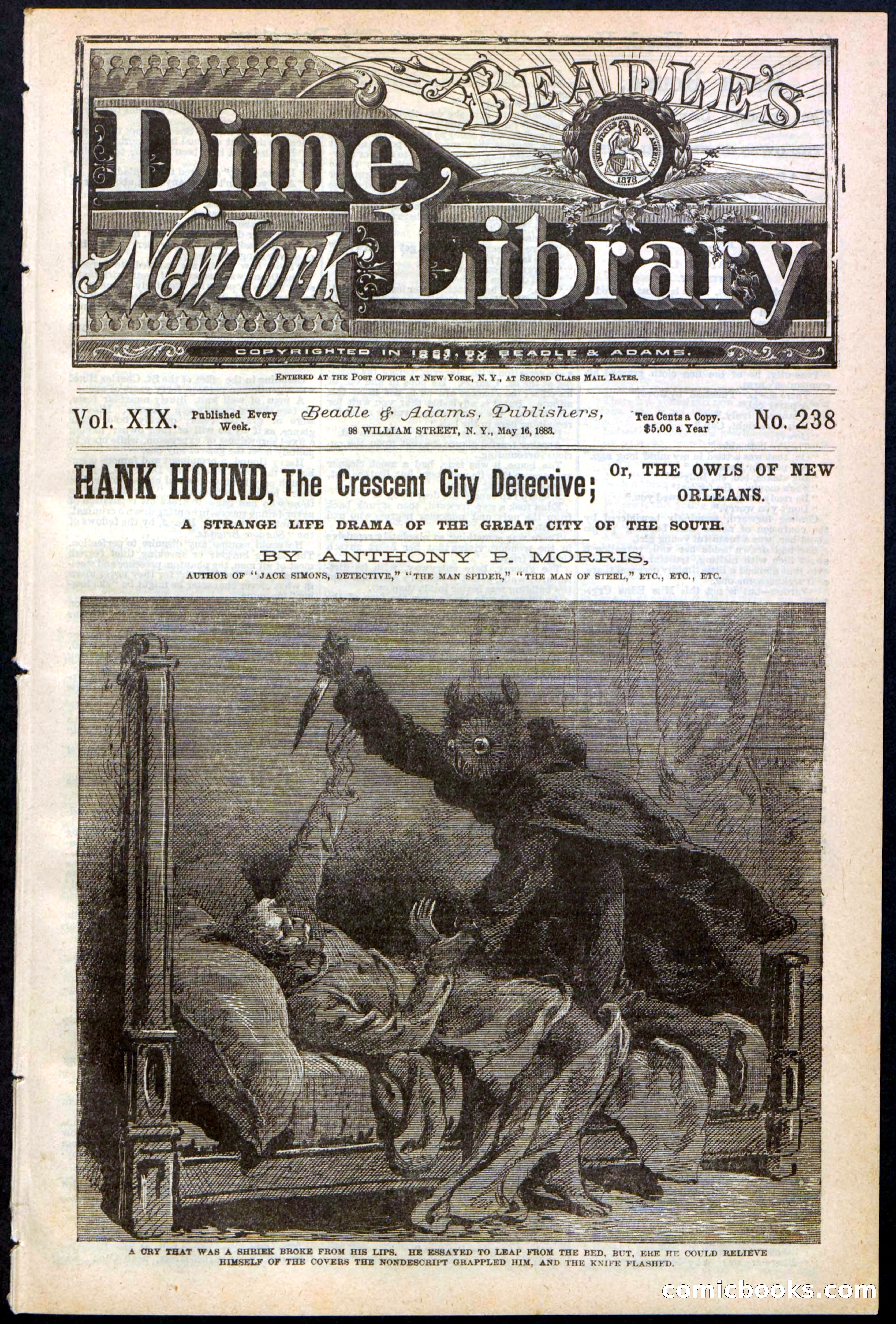 Beadle's New York Dime Library, No. 238 — page 1 of 24