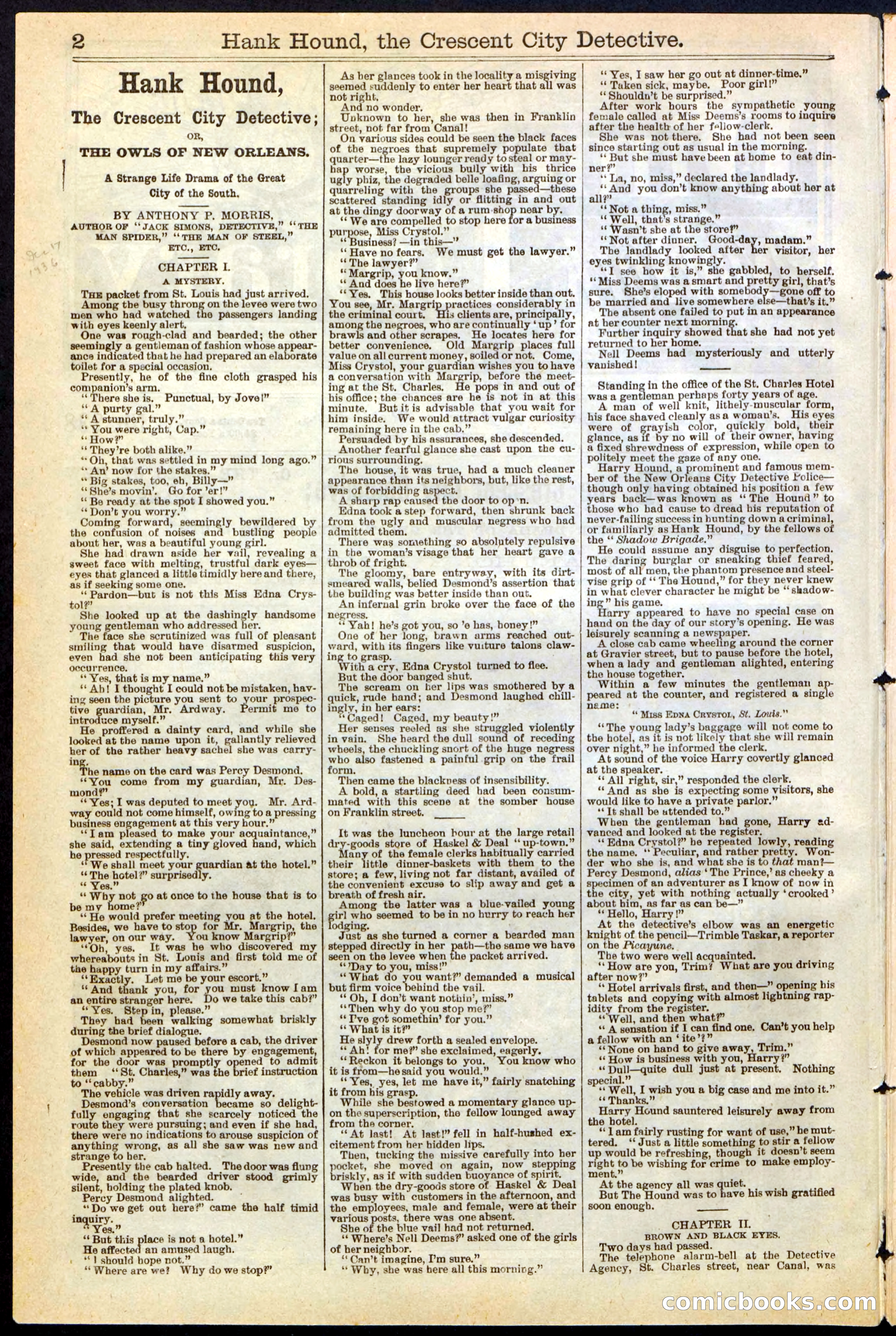 Beadle's New York Dime Library, No. 238 — page 2 of 24