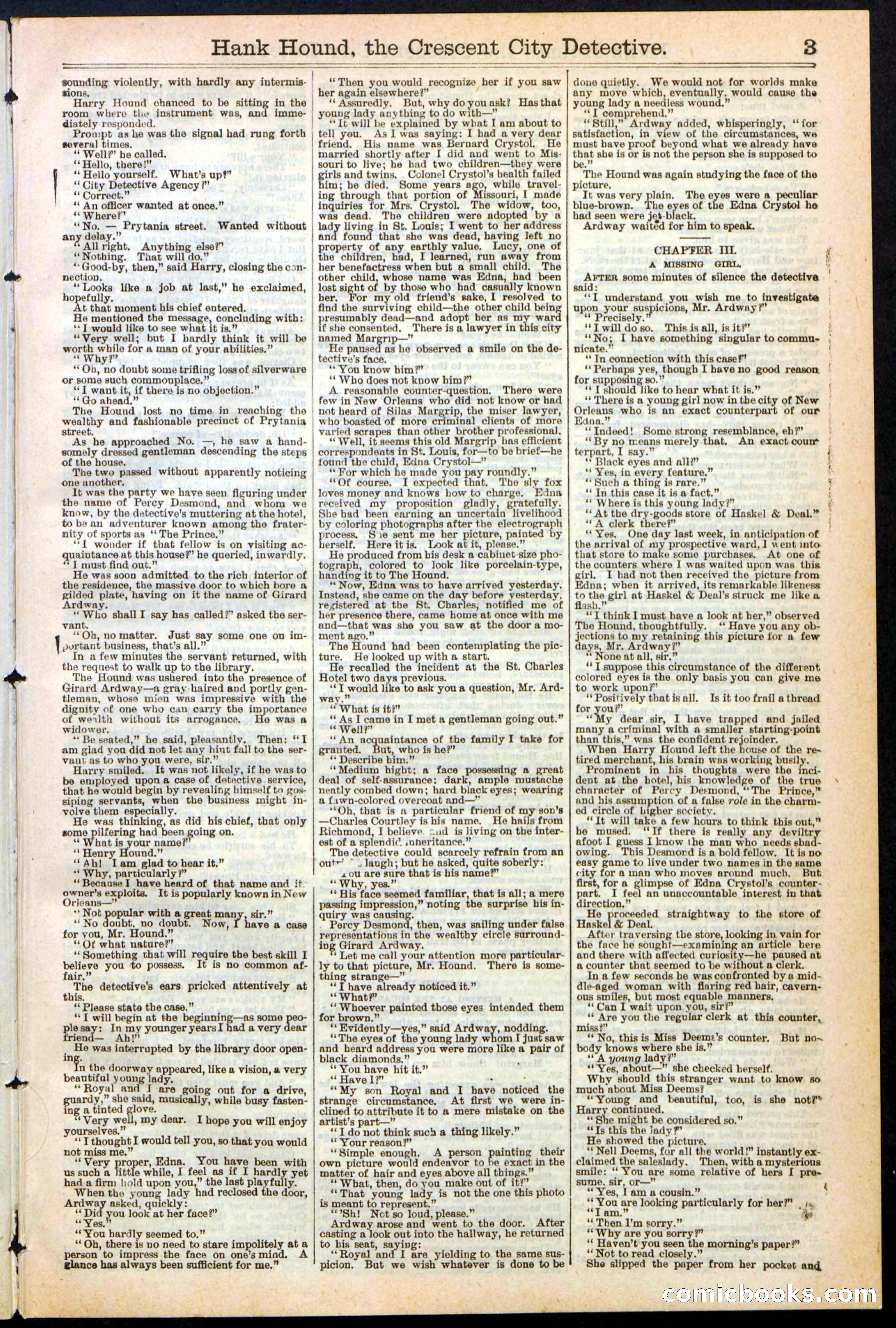 Beadle's New York Dime Library, No. 238 — page 3 of 24