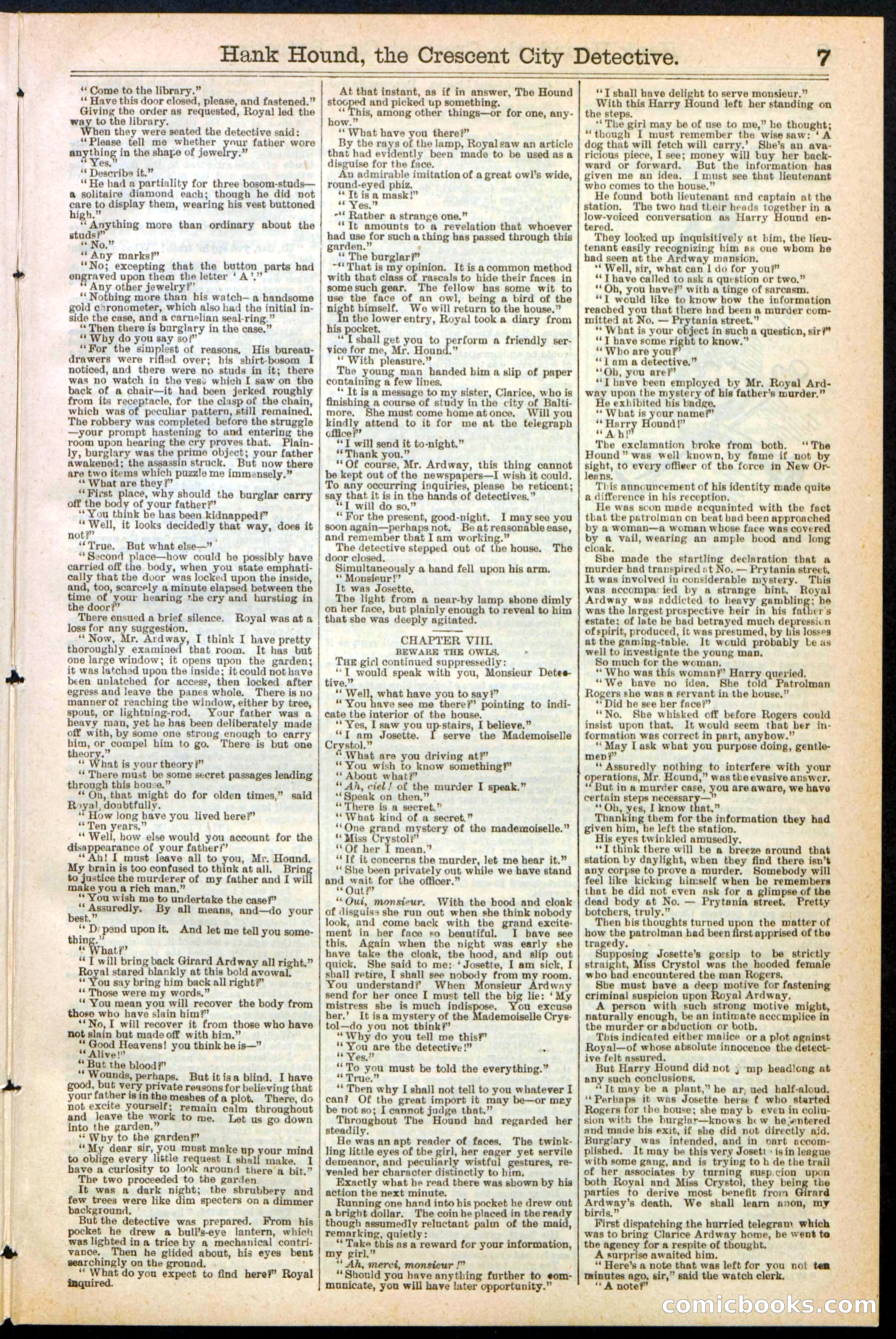 Beadle's New York Dime Library, No. 238 — page 7 of 24