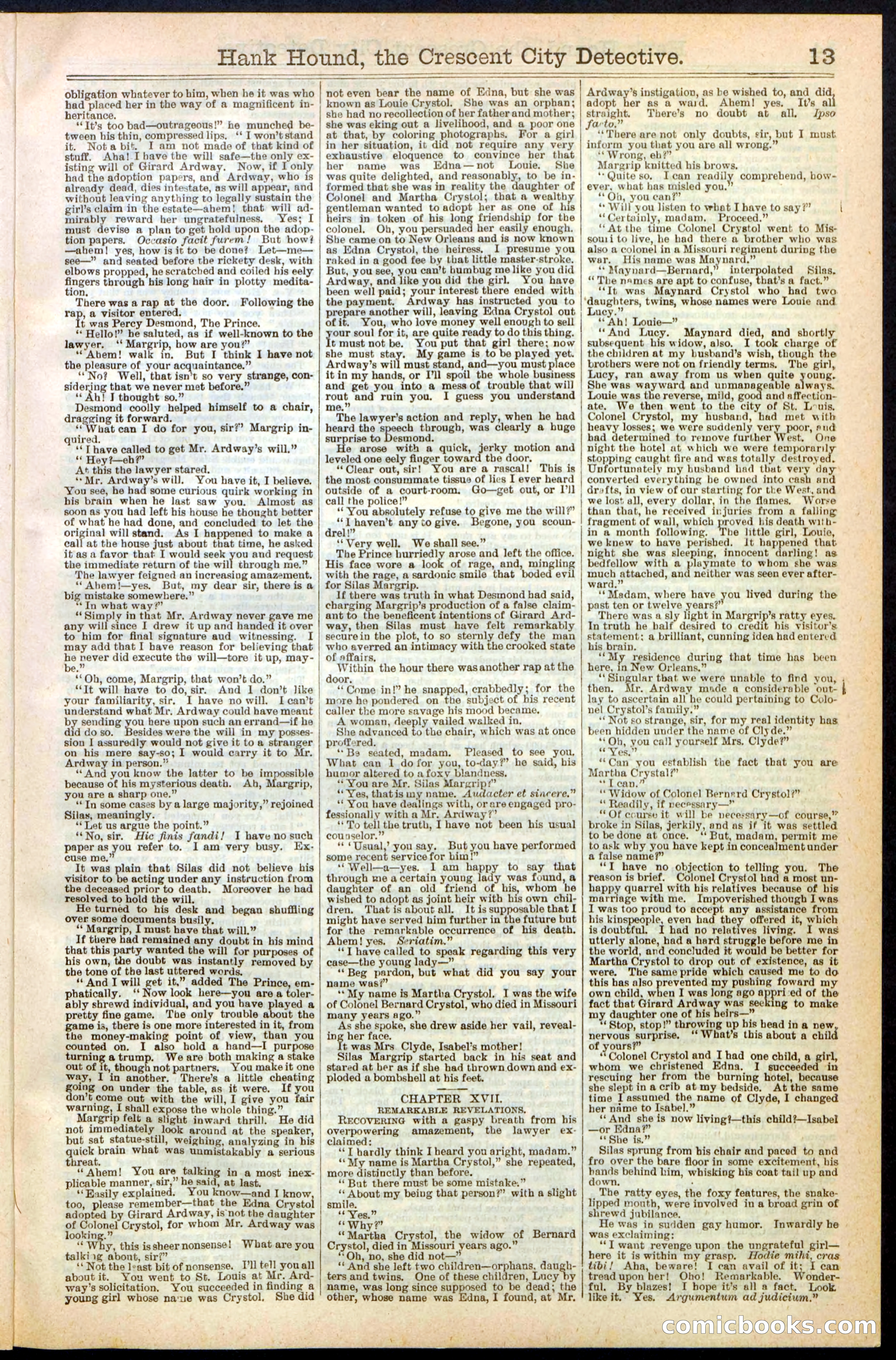 Beadle's New York Dime Library, No. 238 — page 13 of 24