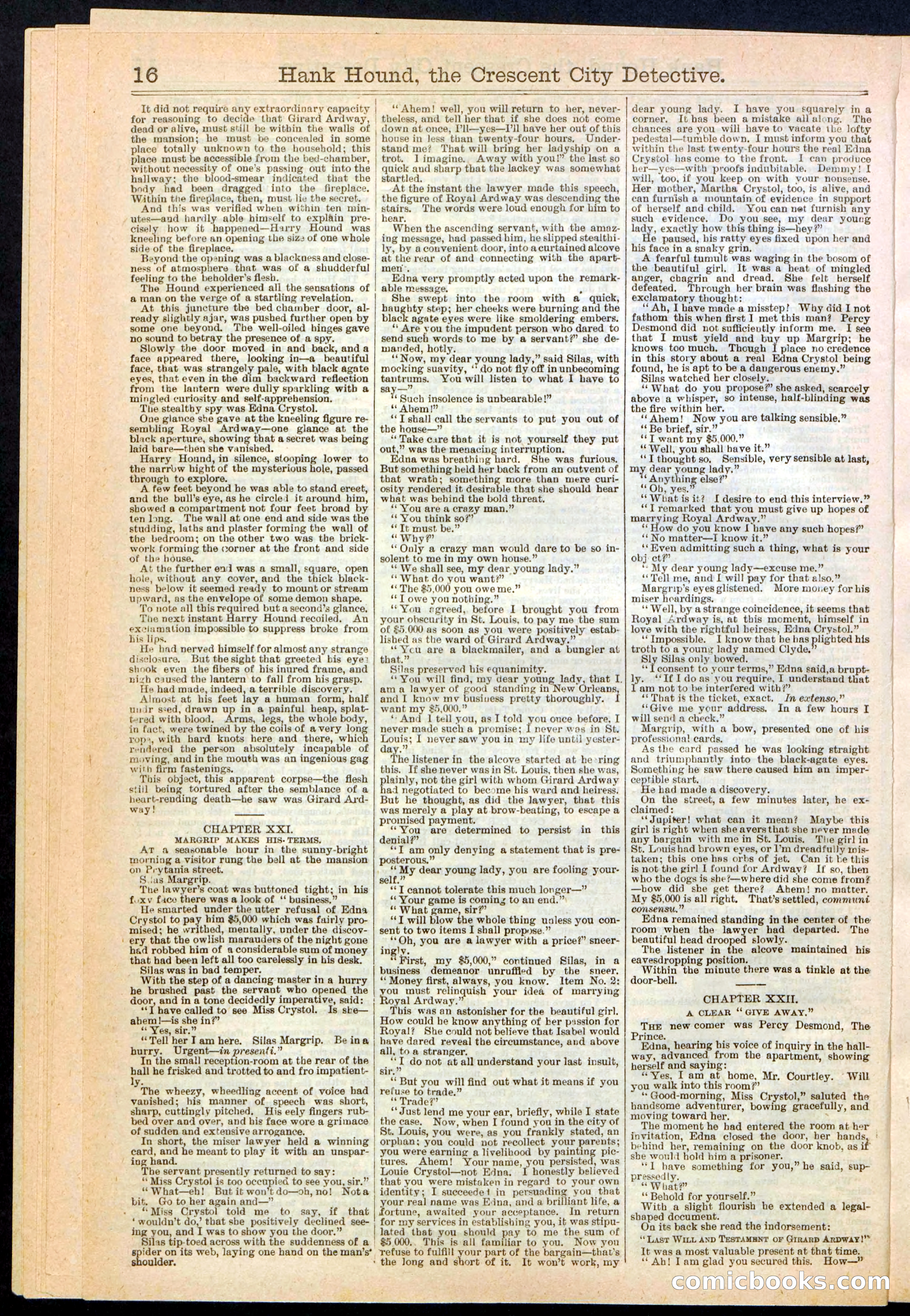 Beadle's New York Dime Library, No. 238 — page 16 of 24