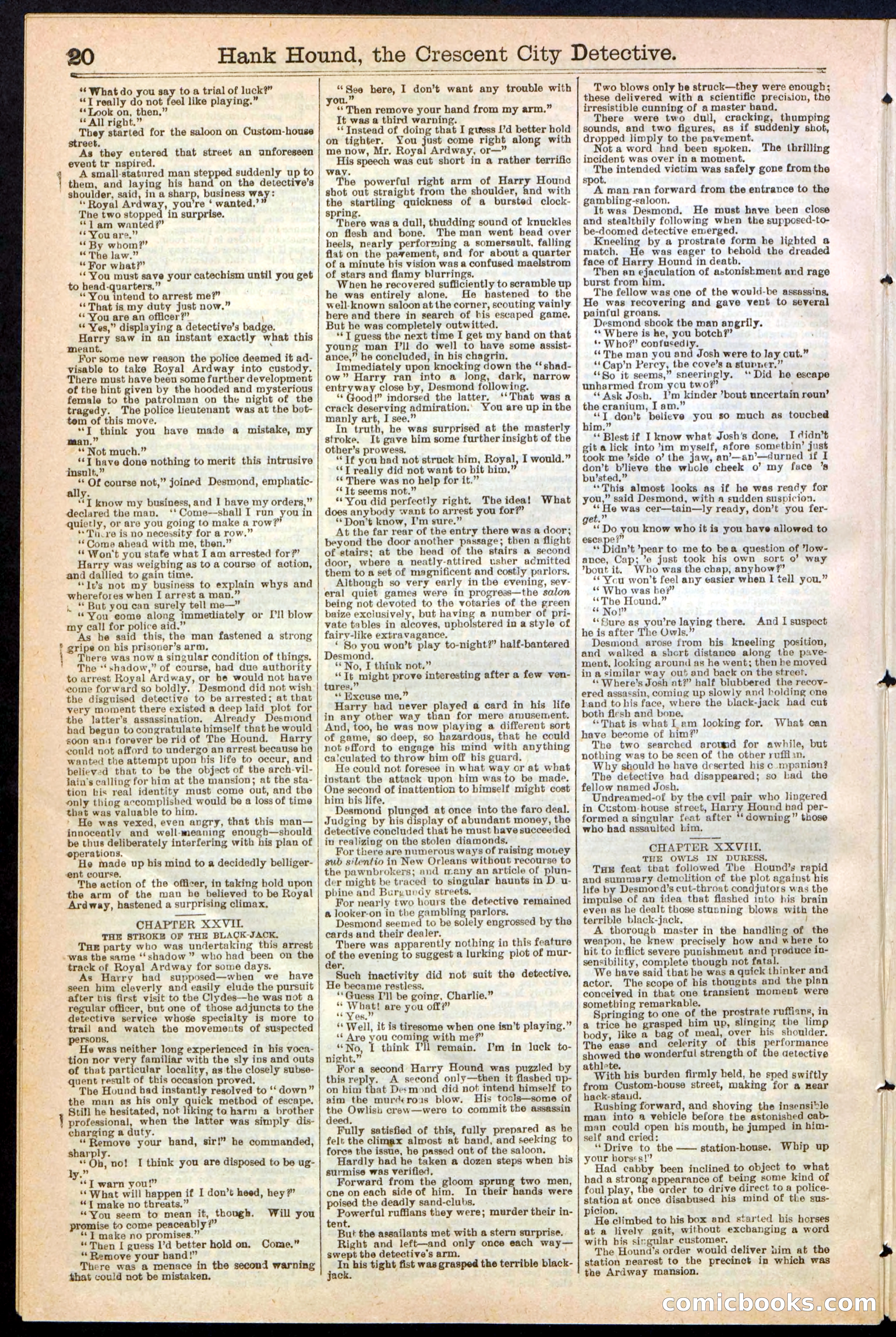 Beadle's New York Dime Library, No. 238 — page 20 of 24