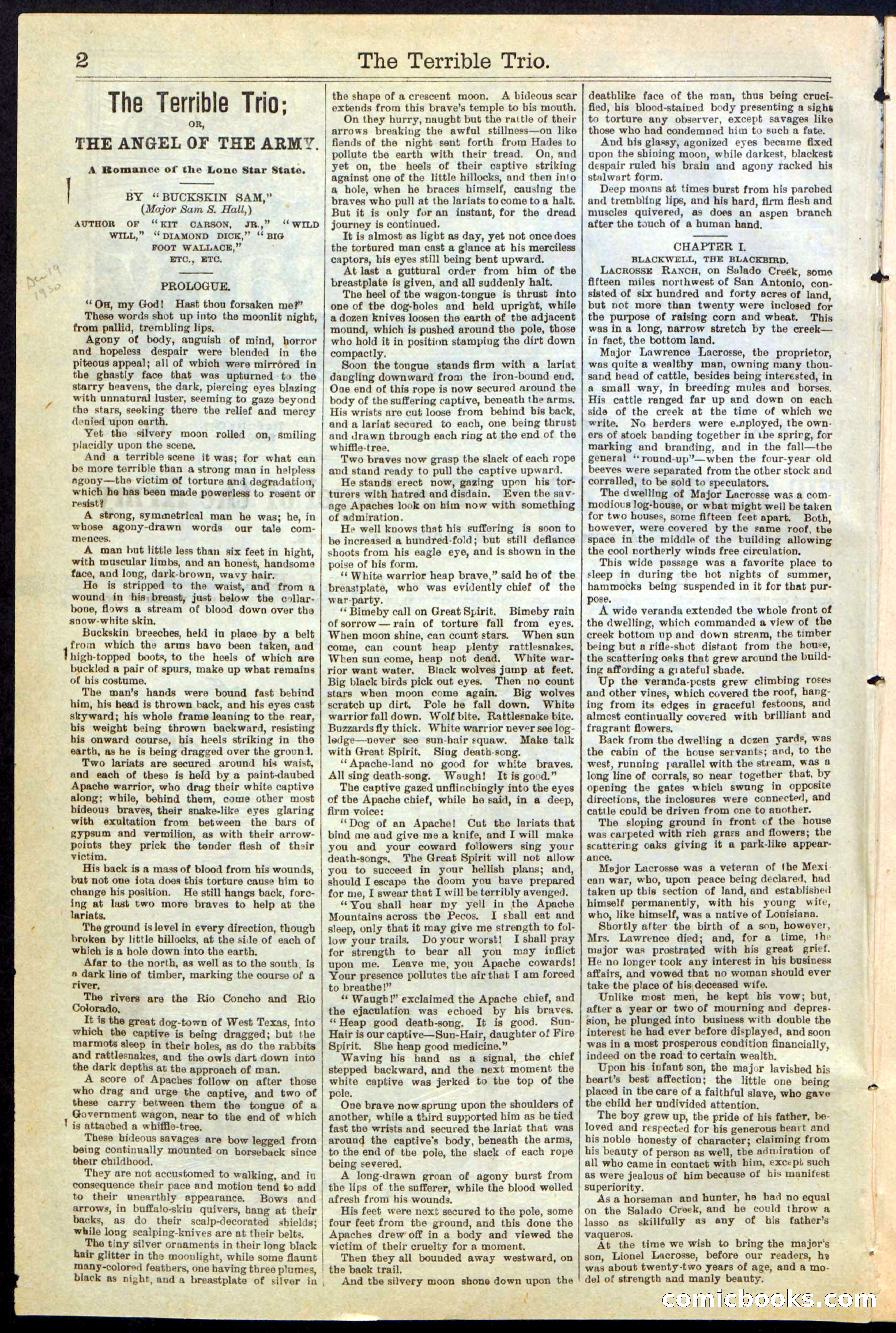 Beadle's New York Dime Library, No. 239 — page 2 of 32