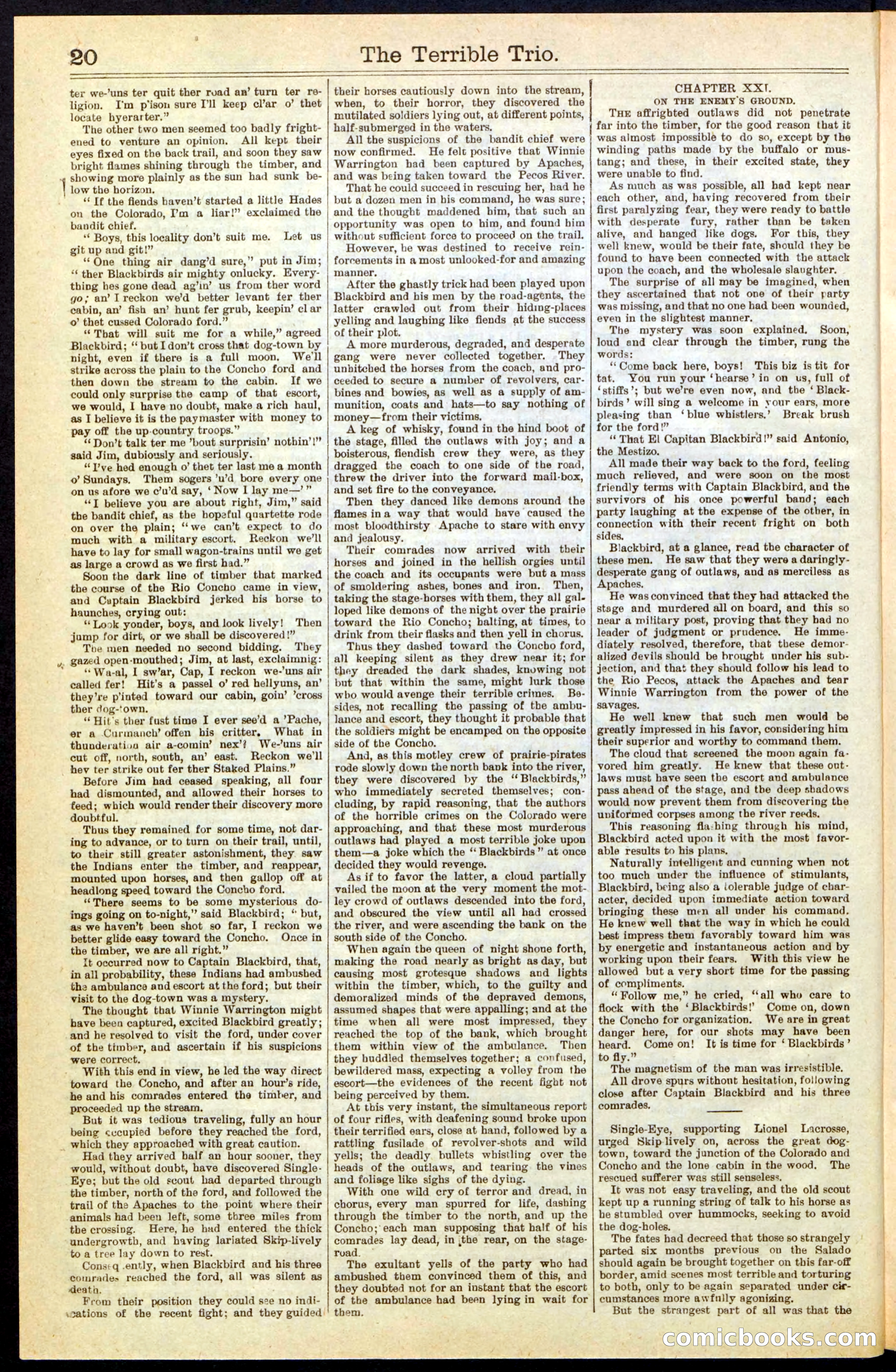 Beadle's New York Dime Library, No. 239 — page 20 of 32