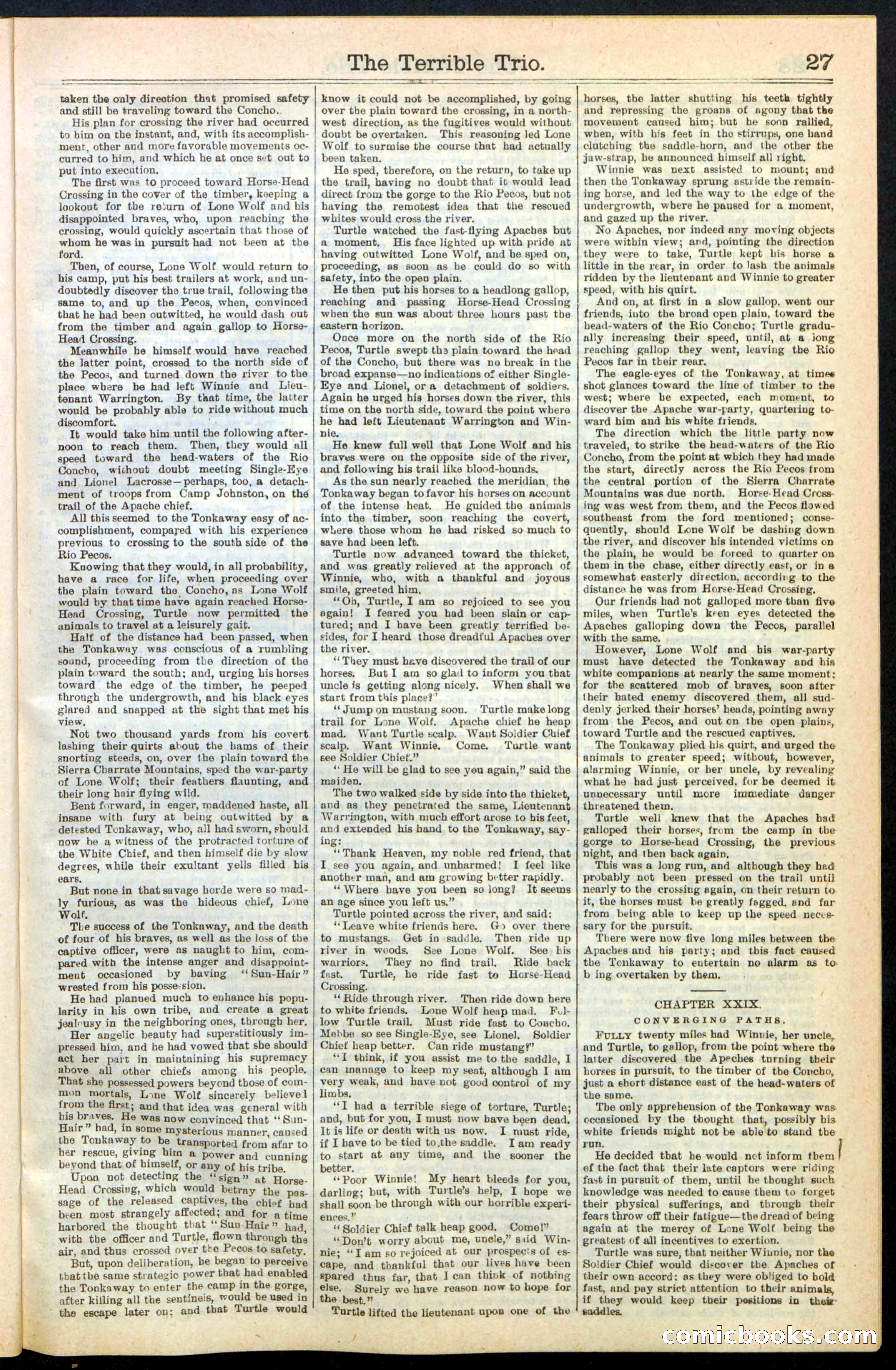 Beadle's New York Dime Library, No. 239 — page 27 of 32