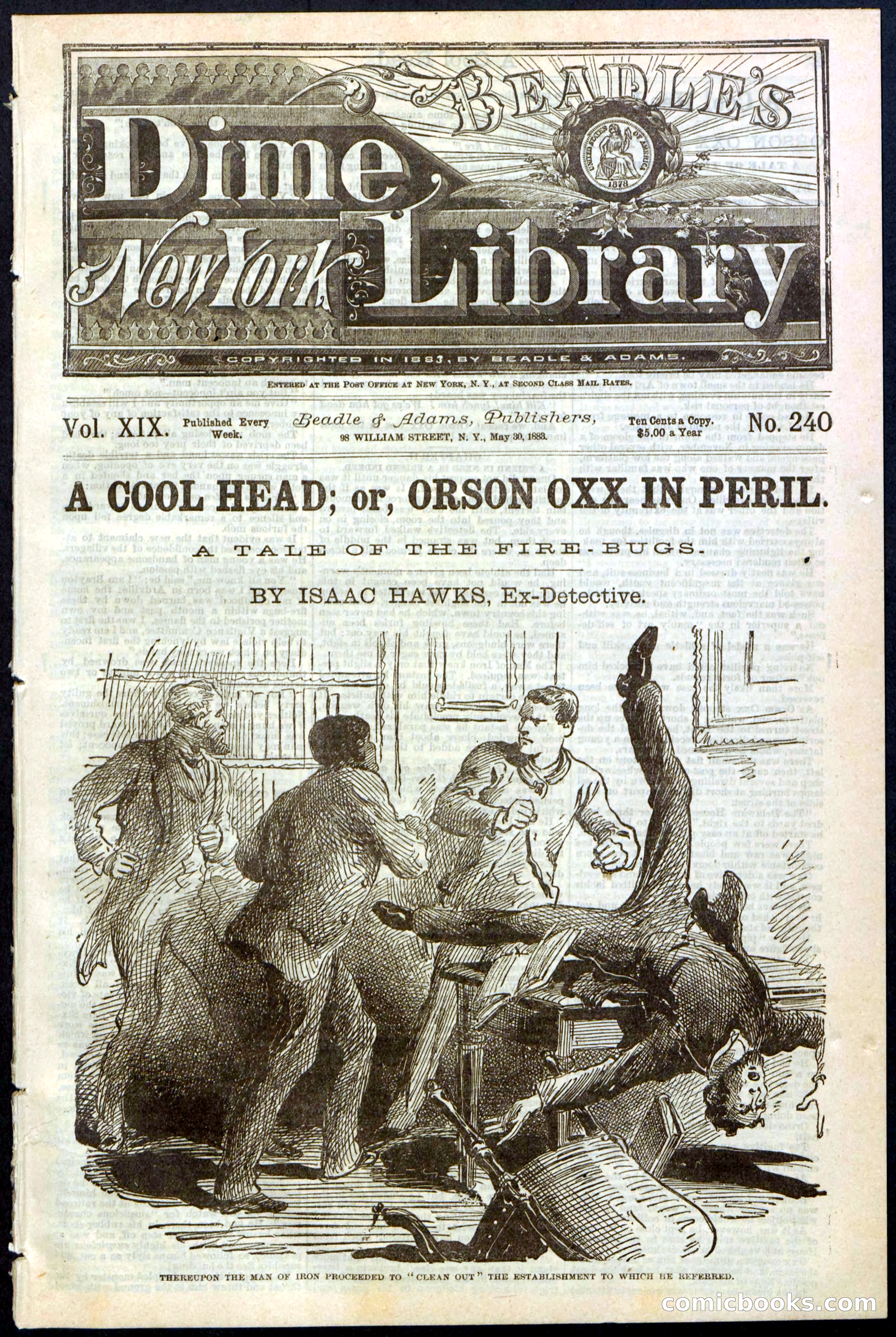 Beadle's Dime Library, No. 240 — page 1 of 32
