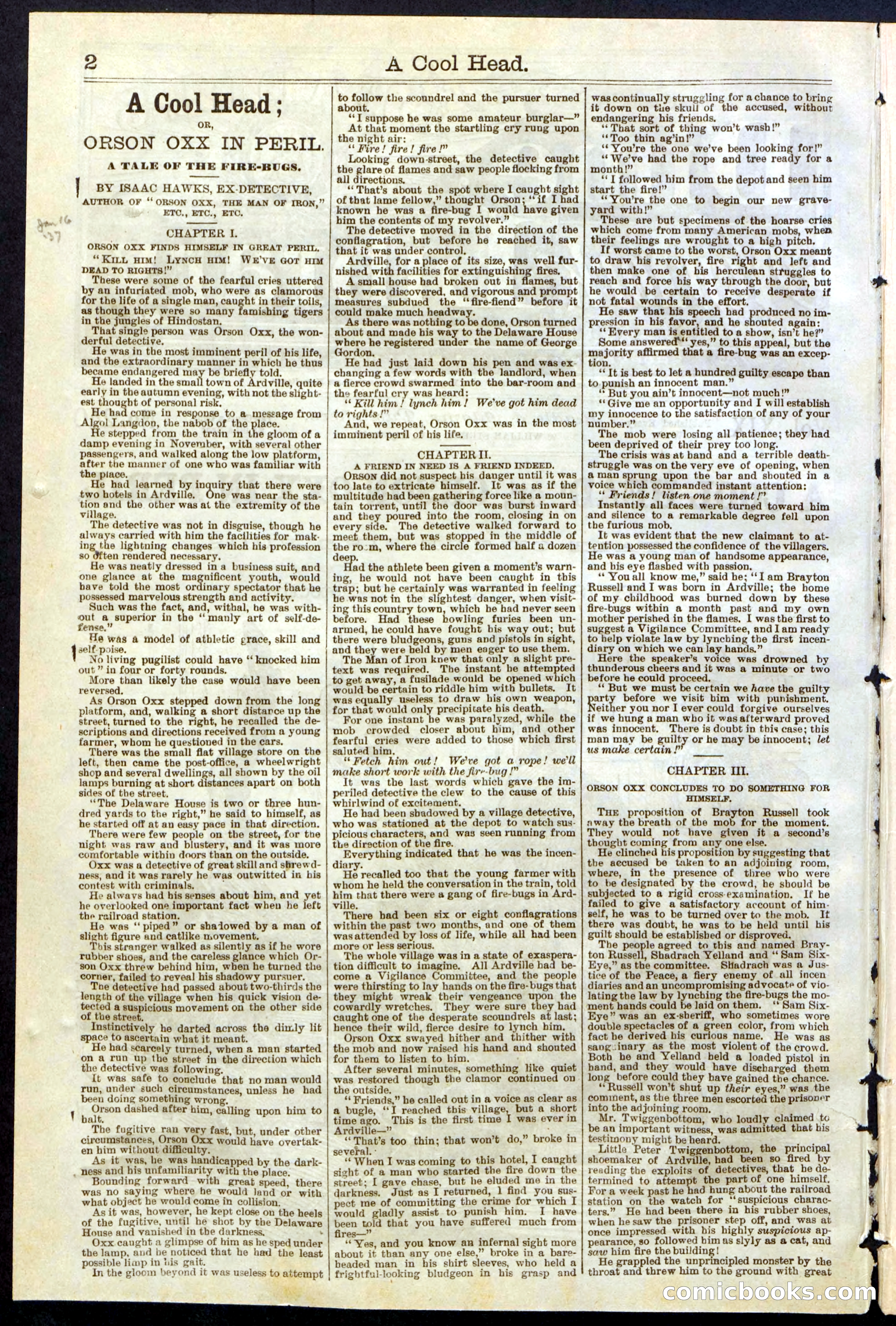Beadle's Dime Library, No. 240 — page 2 of 32