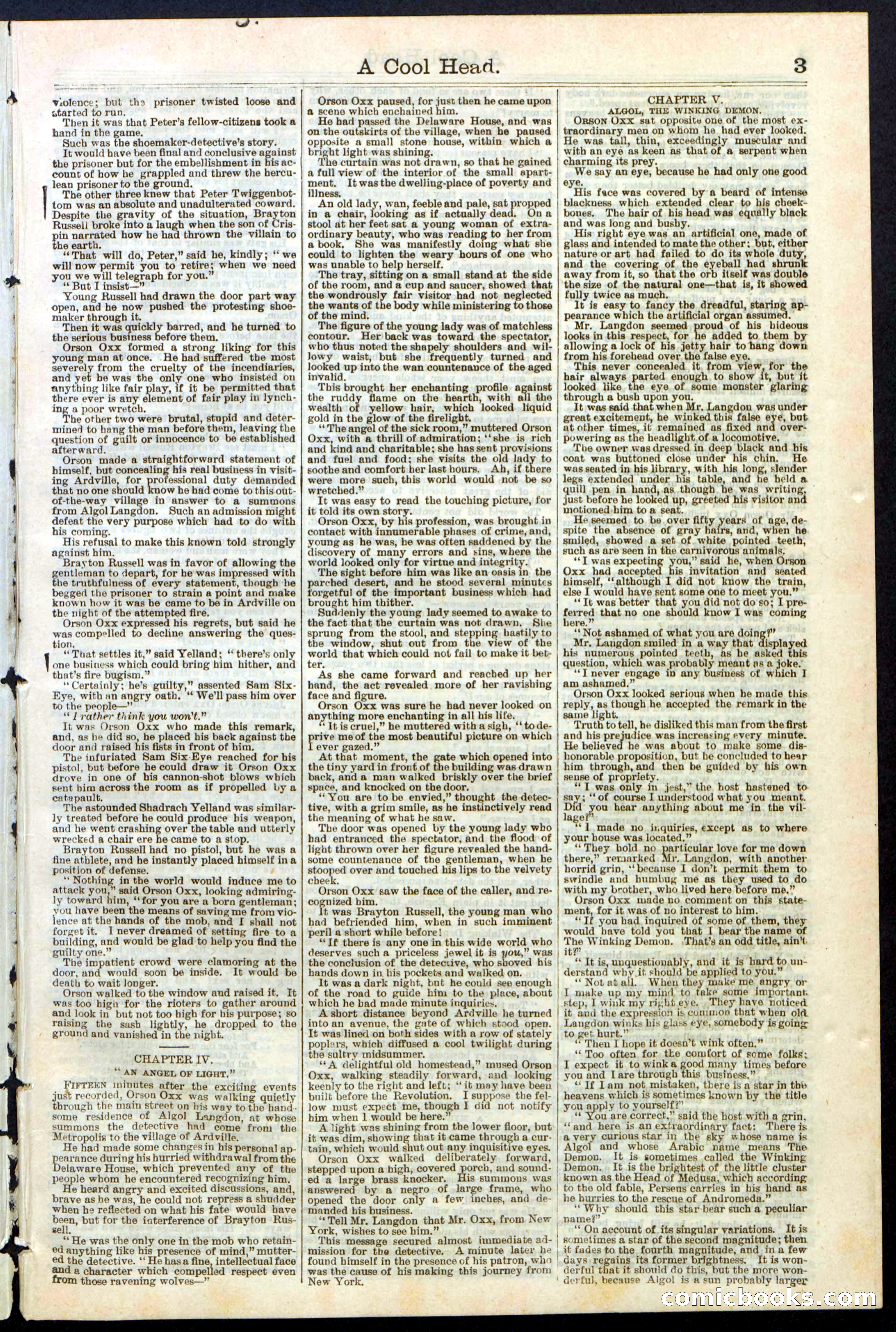Beadle's Dime Library, No. 240 — page 3 of 32
