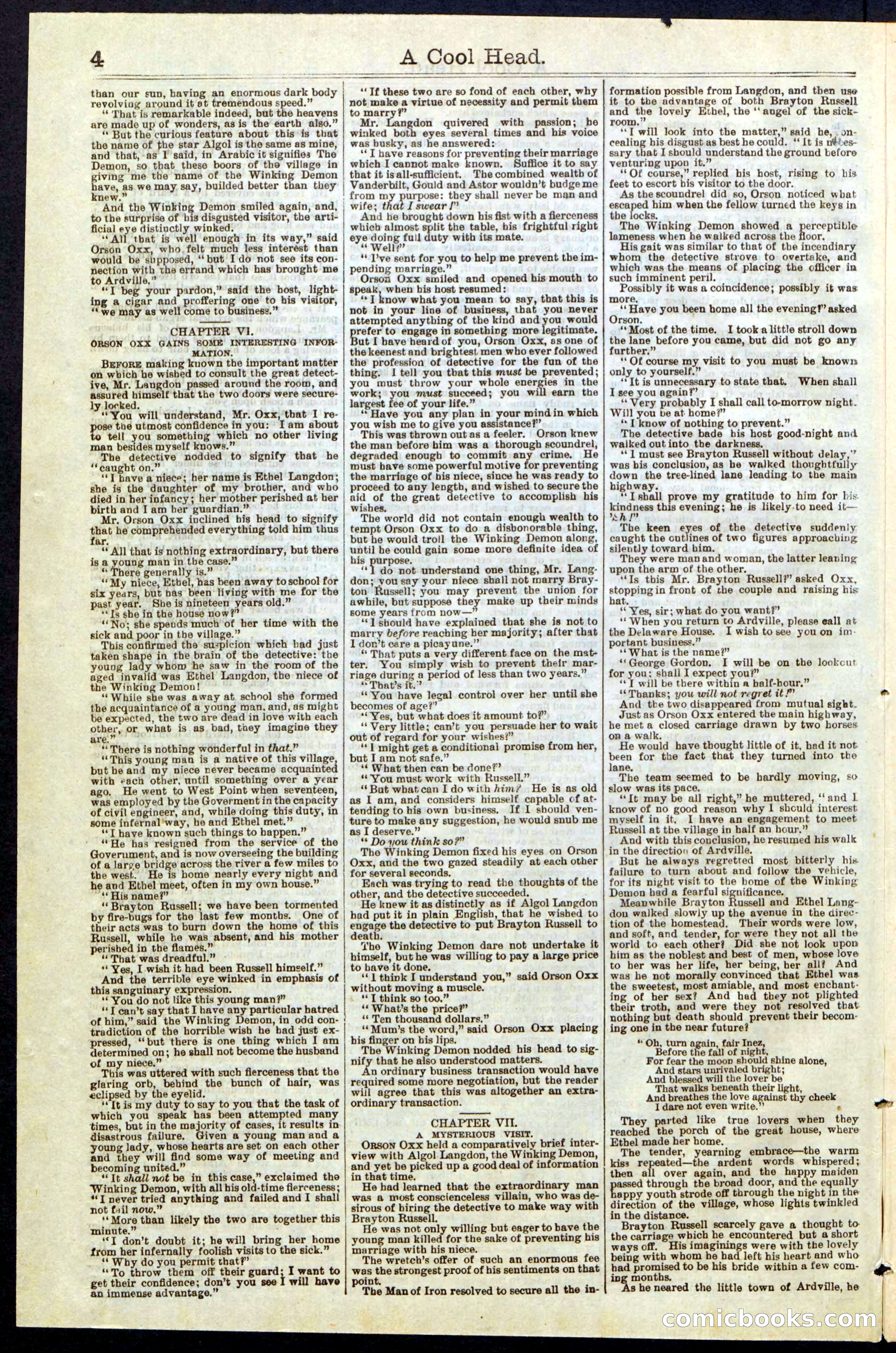 Beadle's Dime Library, No. 240 — page 4 of 32