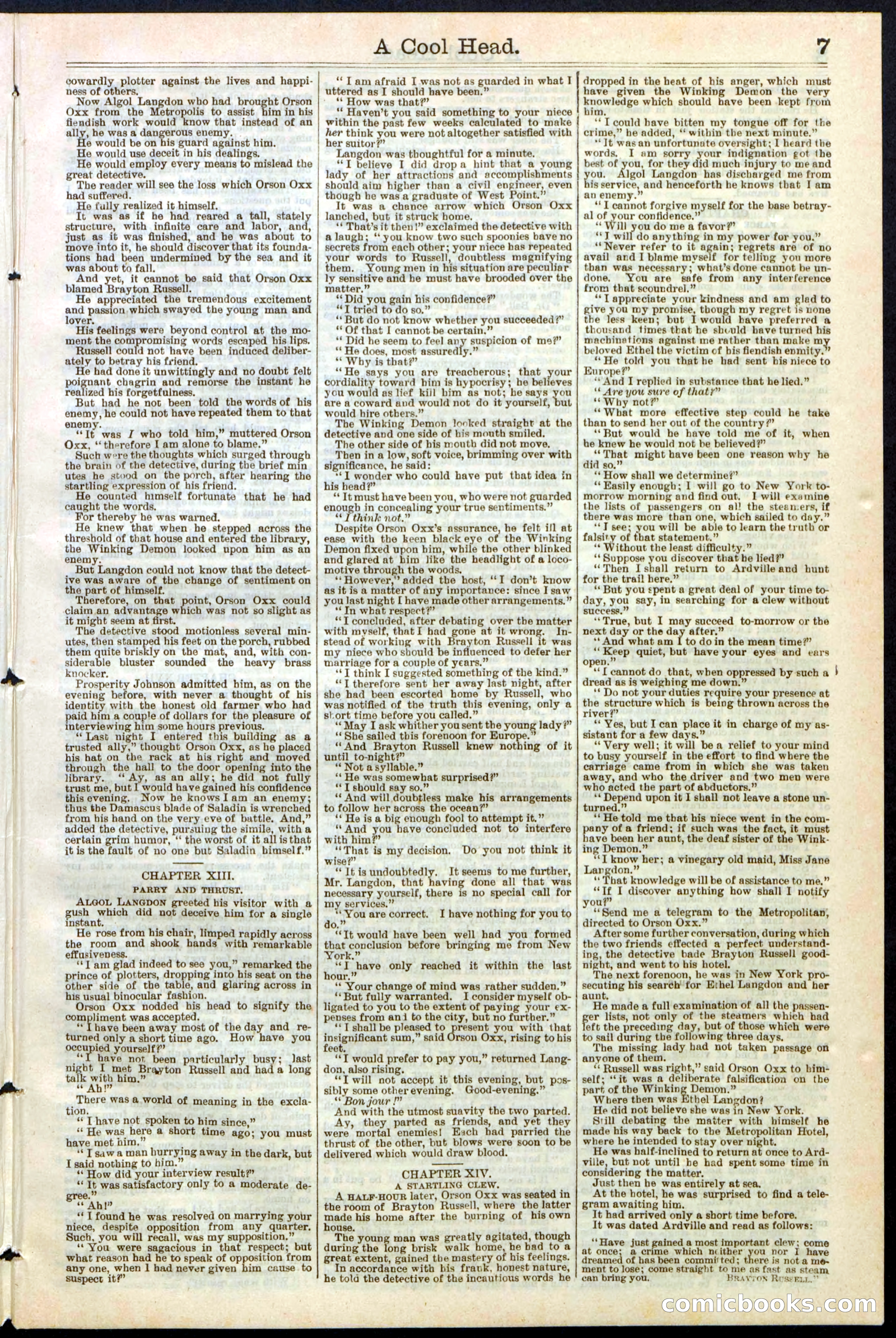 Beadle's Dime Library, No. 240 — page 7 of 32