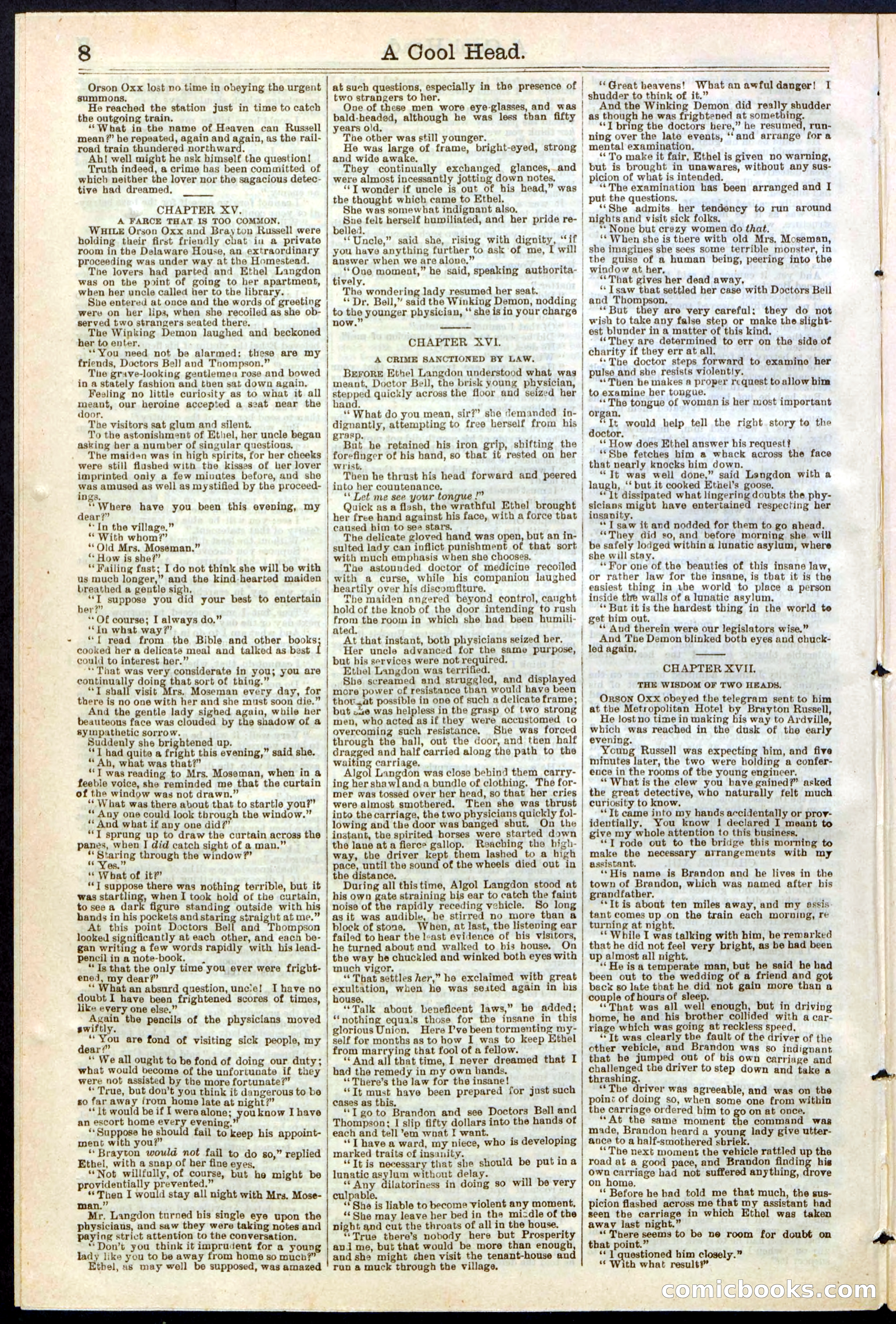 Beadle's Dime Library, No. 240 — page 8 of 32