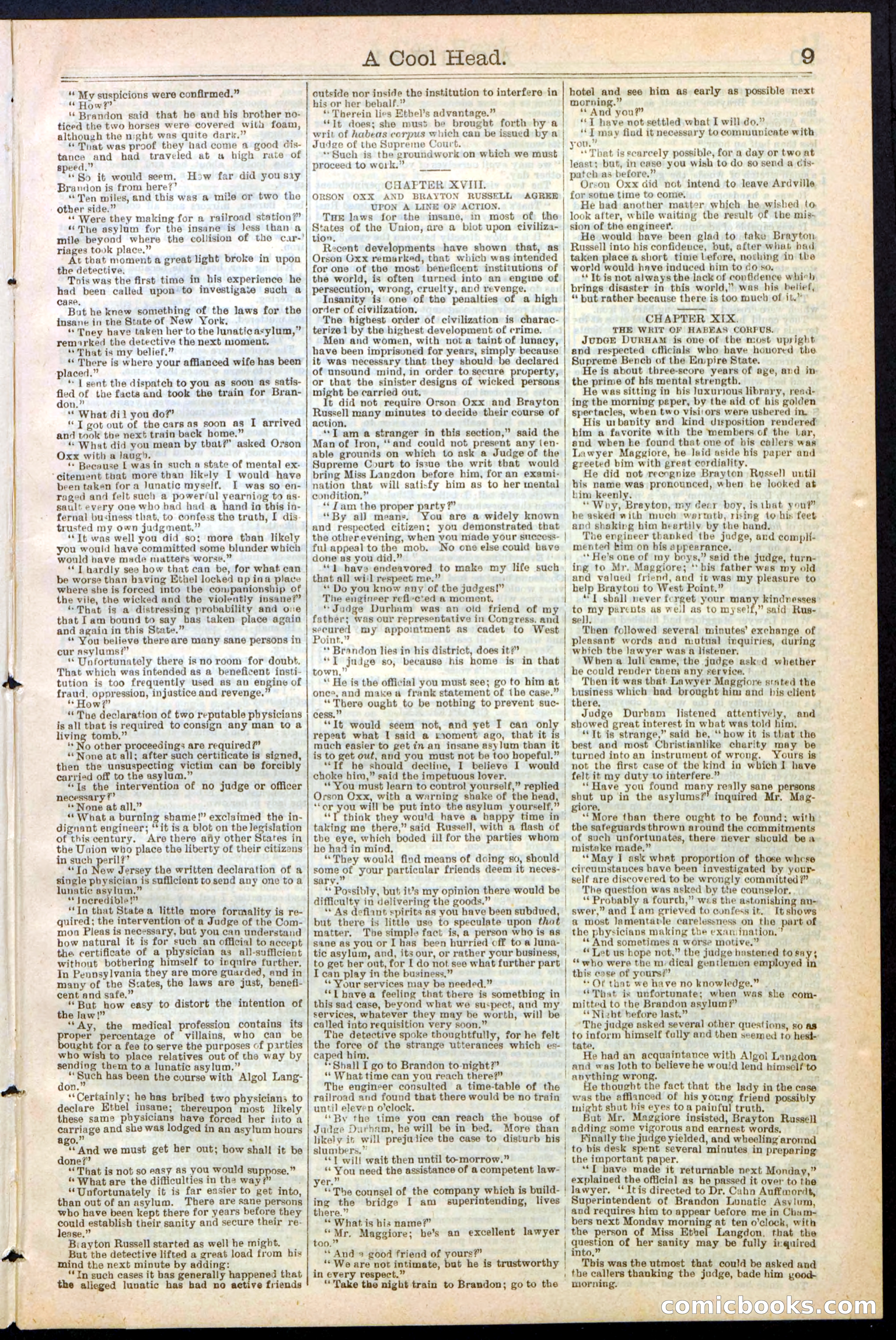 Beadle's Dime Library, No. 240 — page 9 of 32