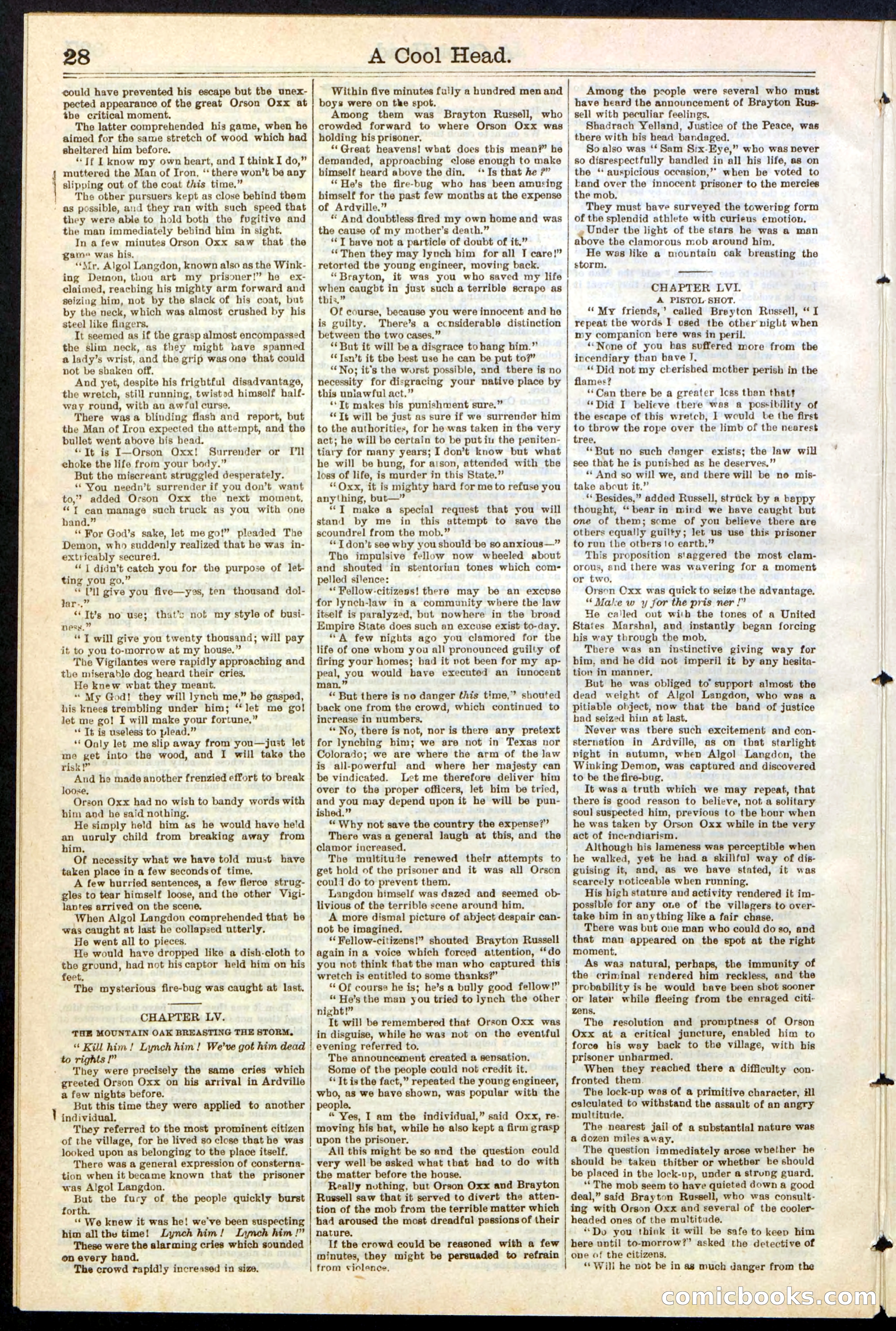 Beadle's Dime Library, No. 240 — page 28 of 32