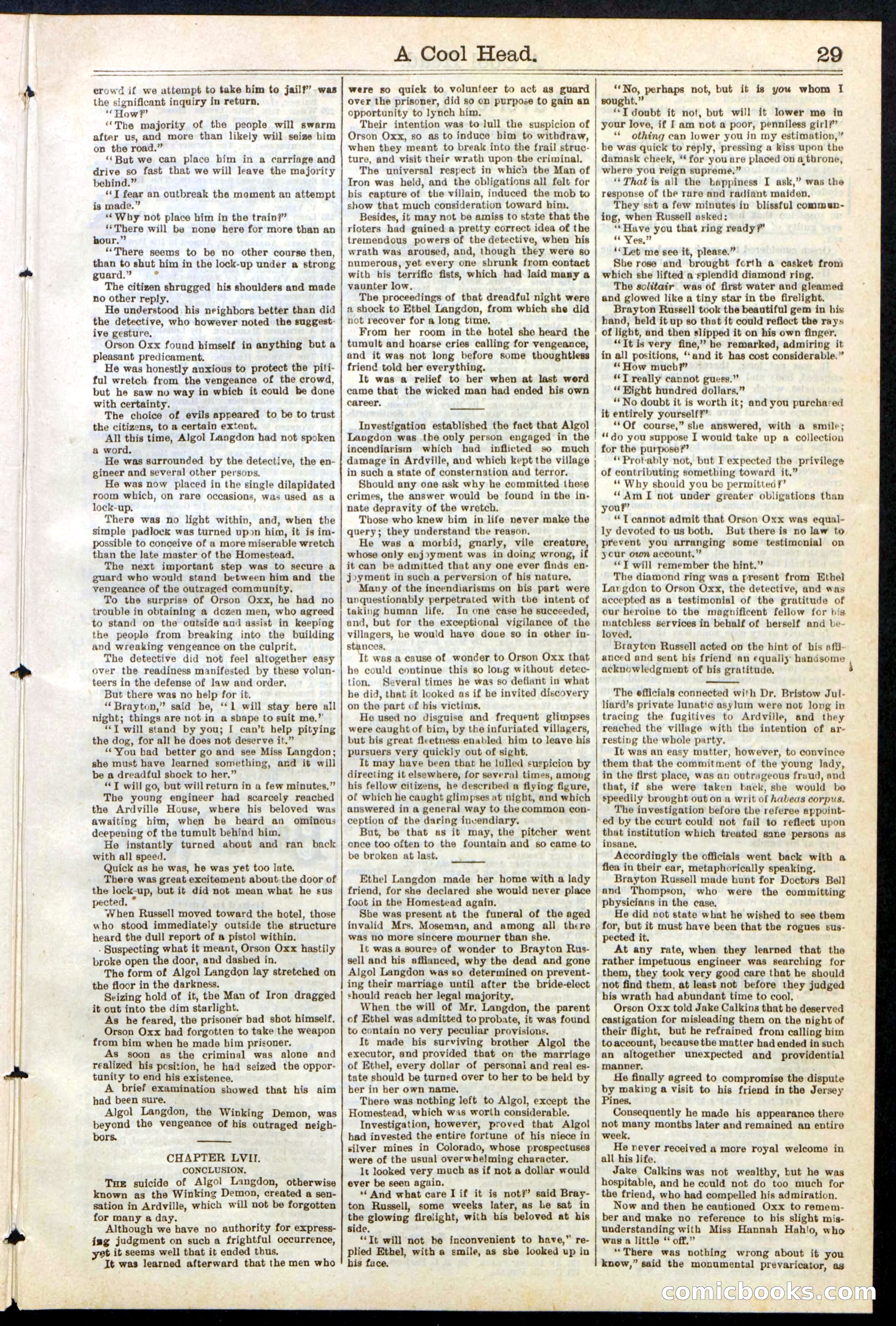 Beadle's Dime Library, No. 240 — page 29 of 32