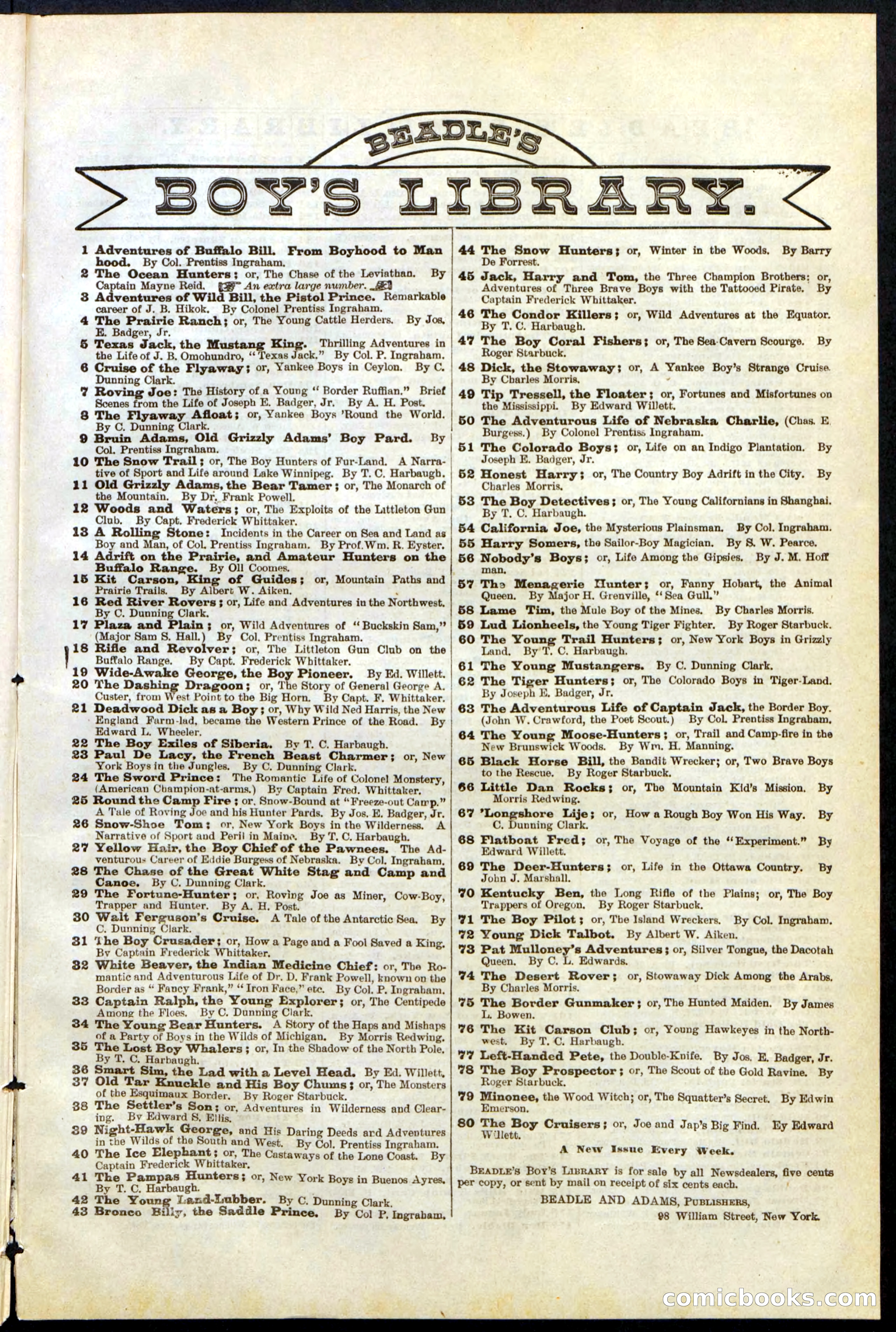 Beadle's Dime Library, No. 240 — page 31 of 32