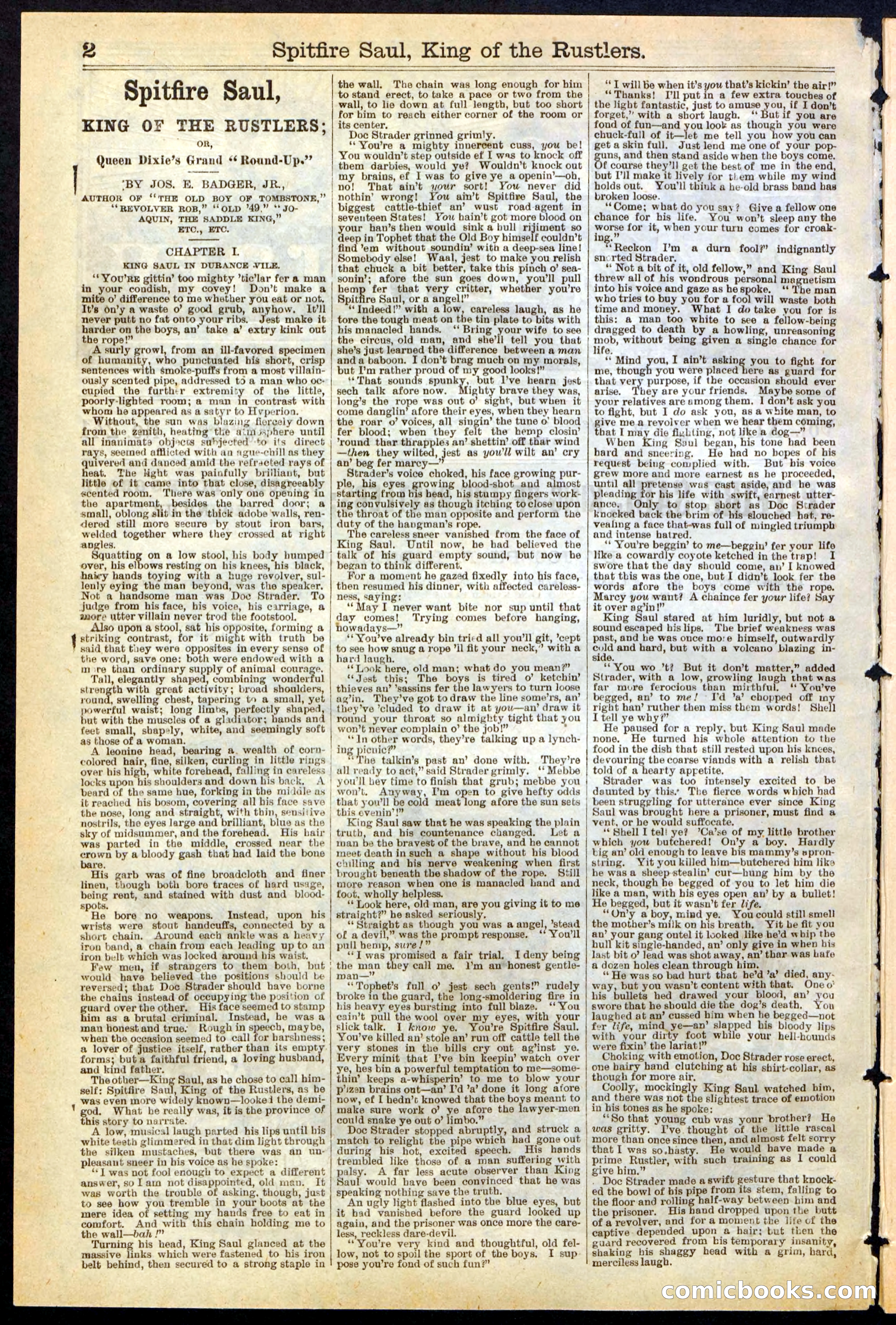 Beadle's New York Dime Library No. 241 — page 2 of 32