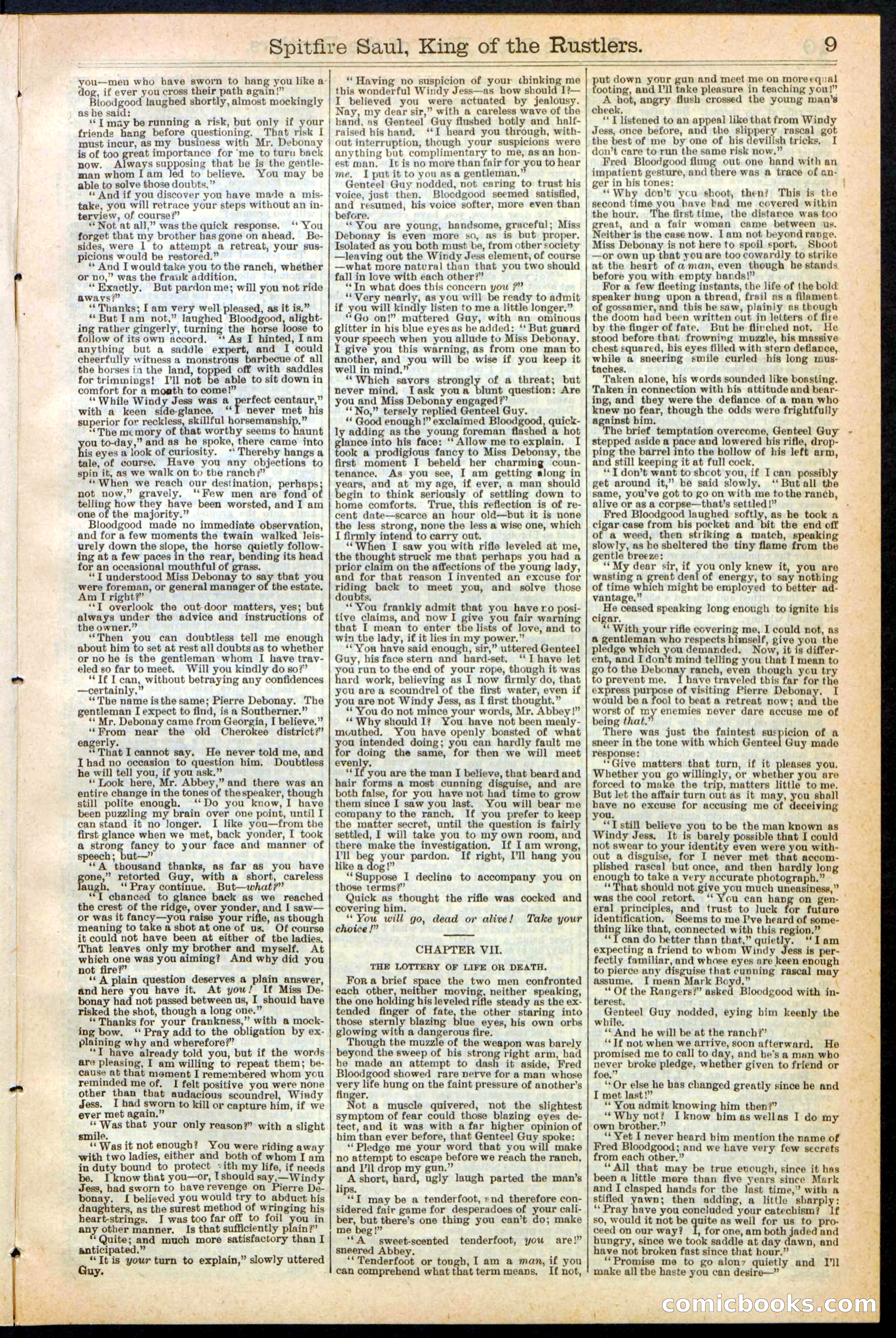 Beadle's New York Dime Library No. 241 — page 9 of 32