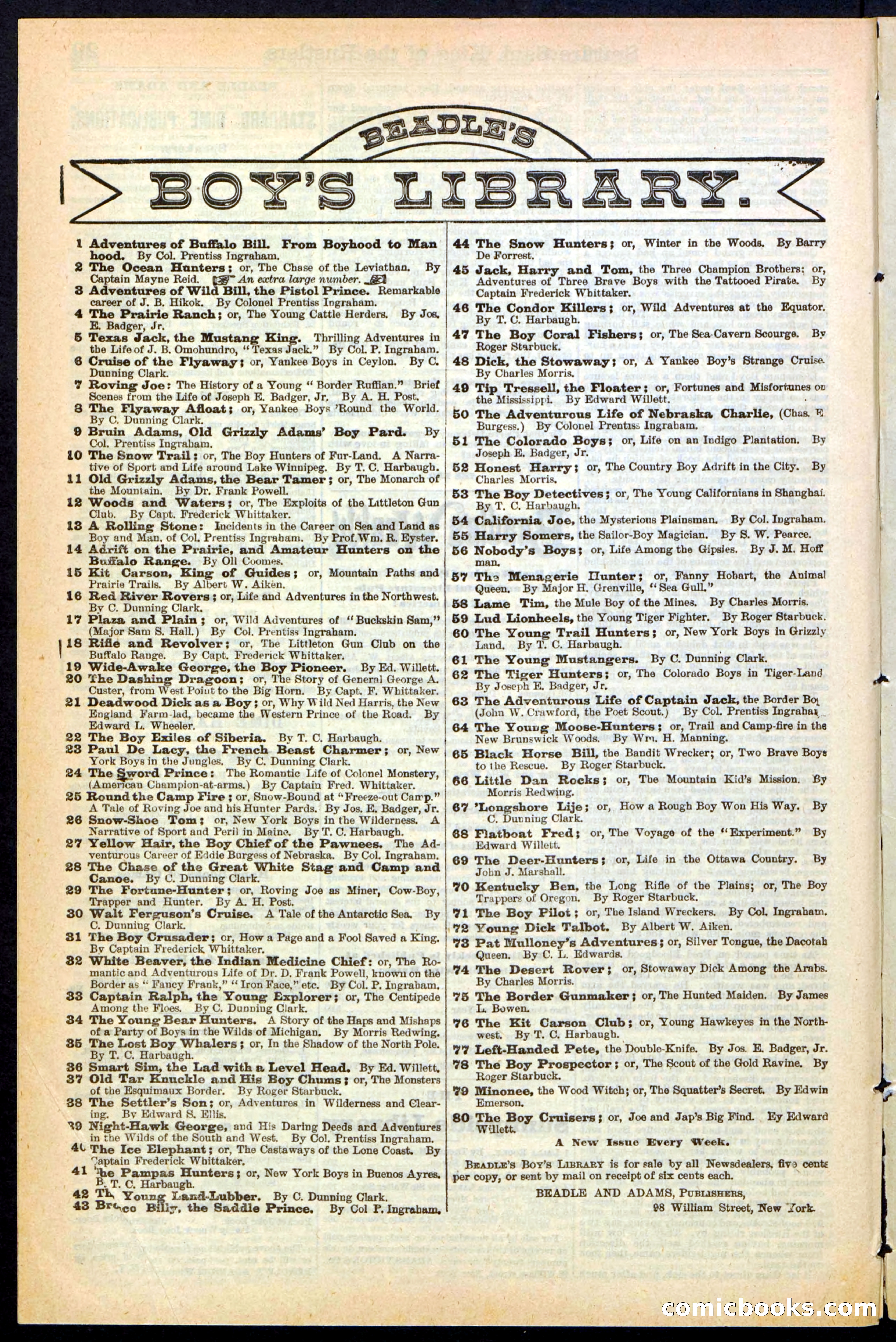 Beadle's New York Dime Library No. 241 — page 30 of 32
