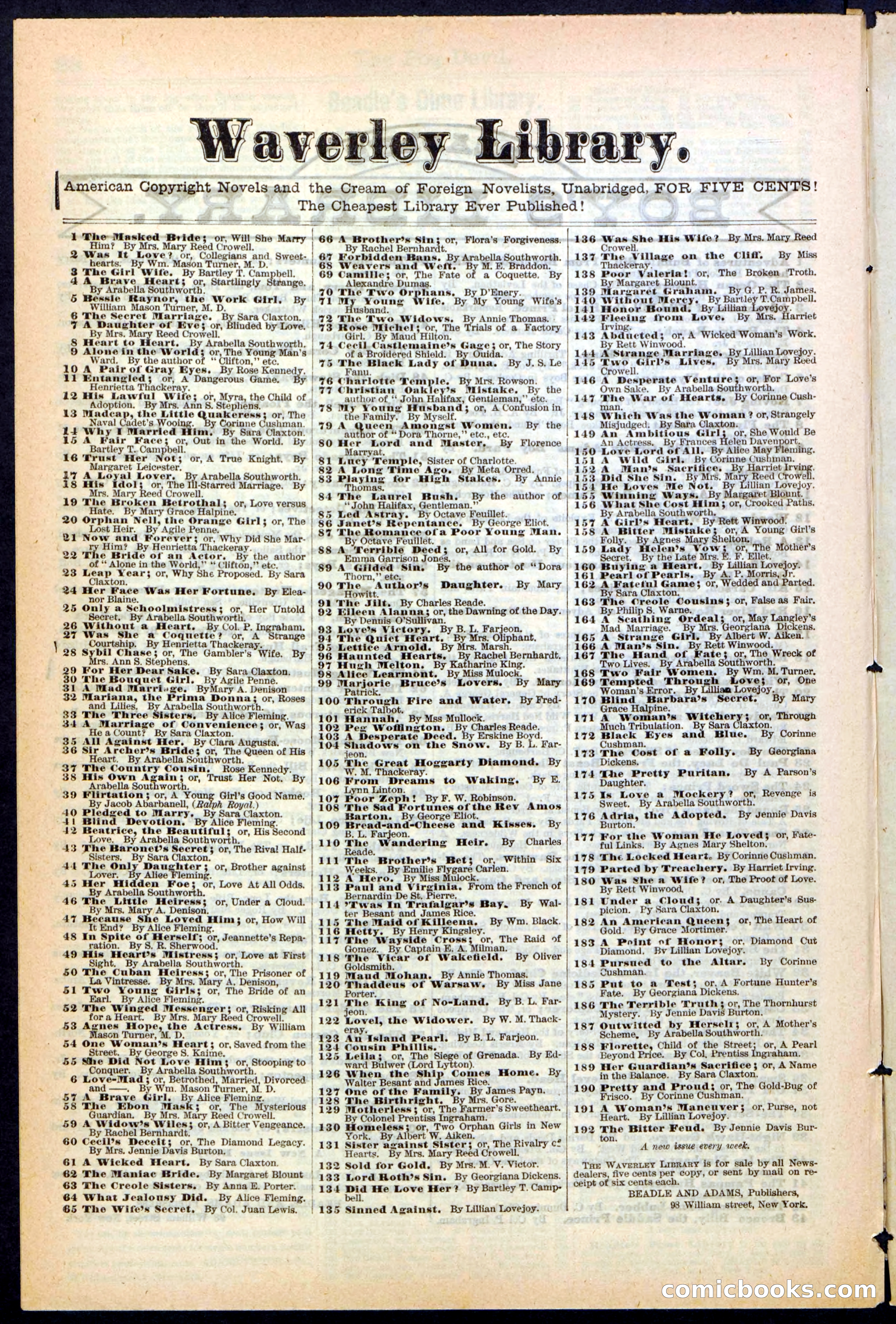 Beadle's New York Dime Library, No. 242 — page 30 of 32