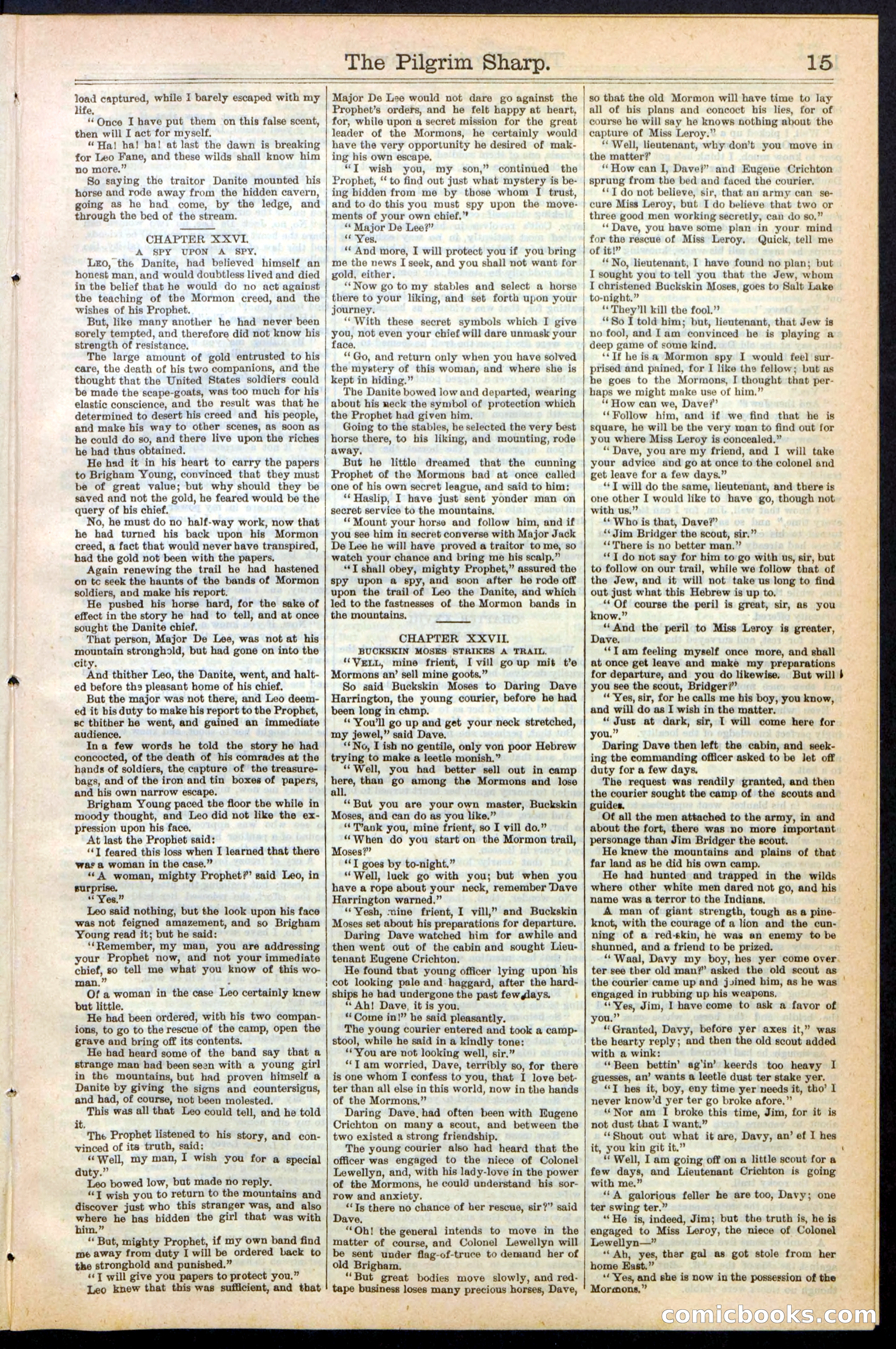 Beadle's New York Dime Library No. 243 — page 15 of 32