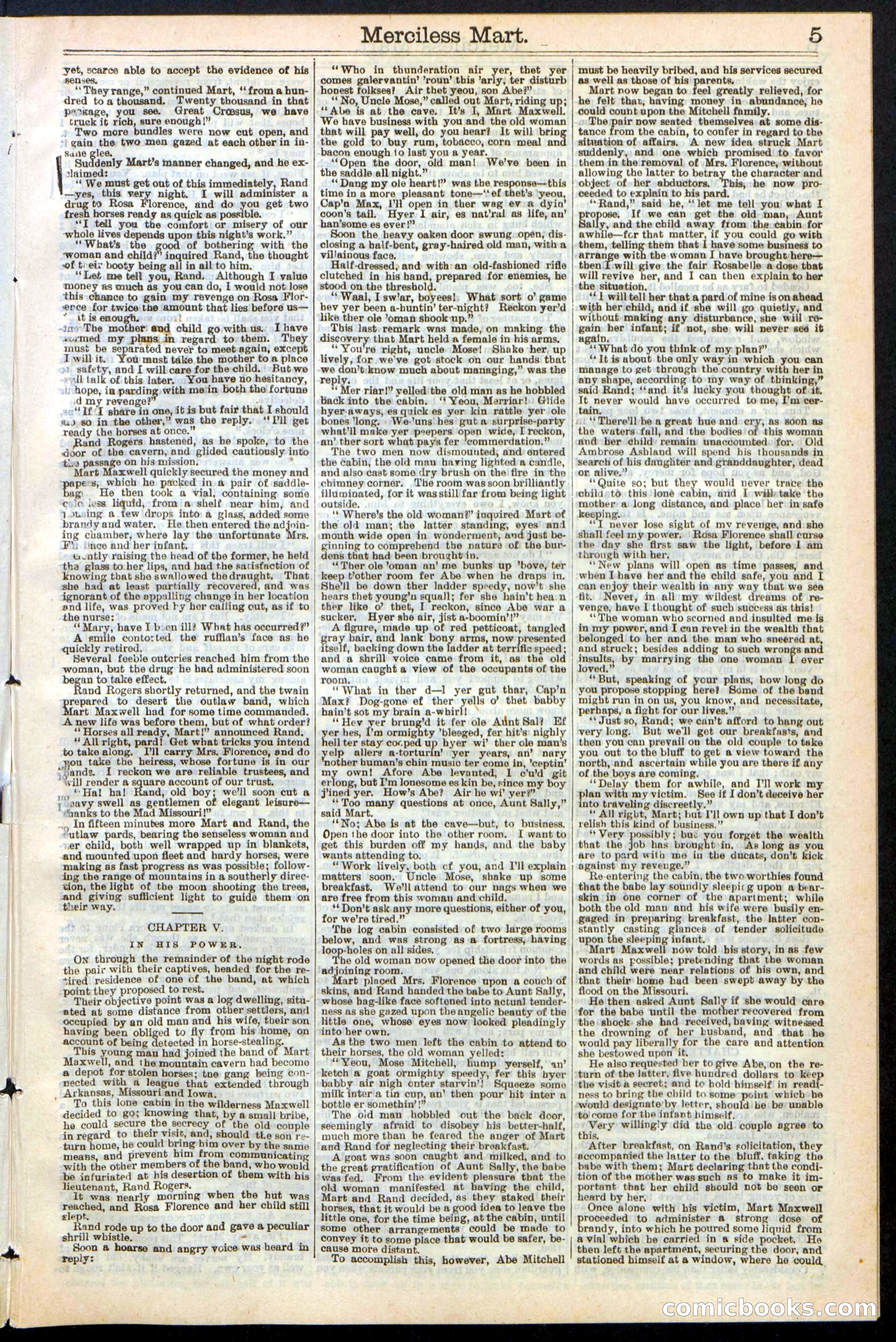 Beadle's New York Dime Library, No. 244 — page 5 of 24
