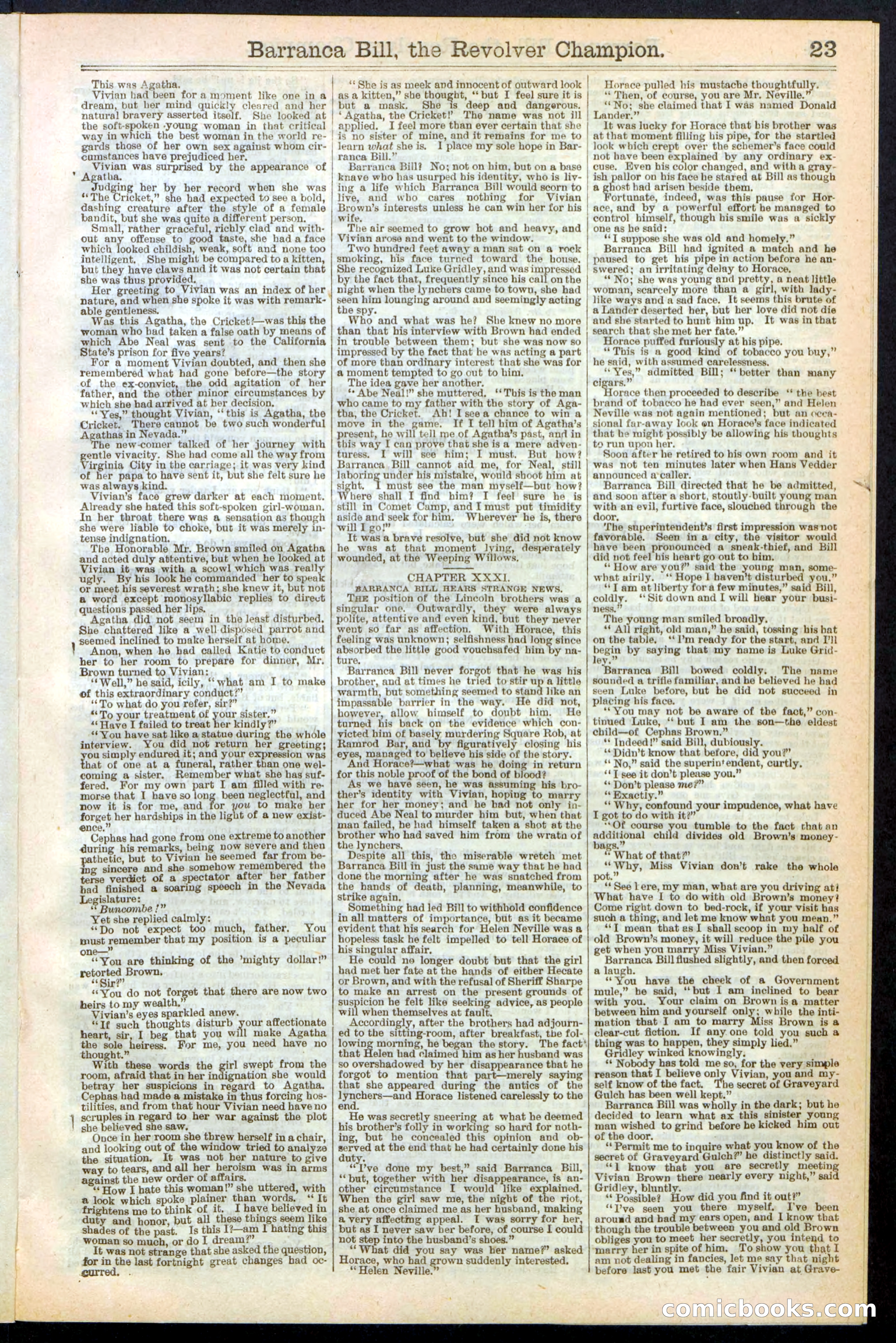 Beadle's New York Dime Library No. 245 — page 23 of 32