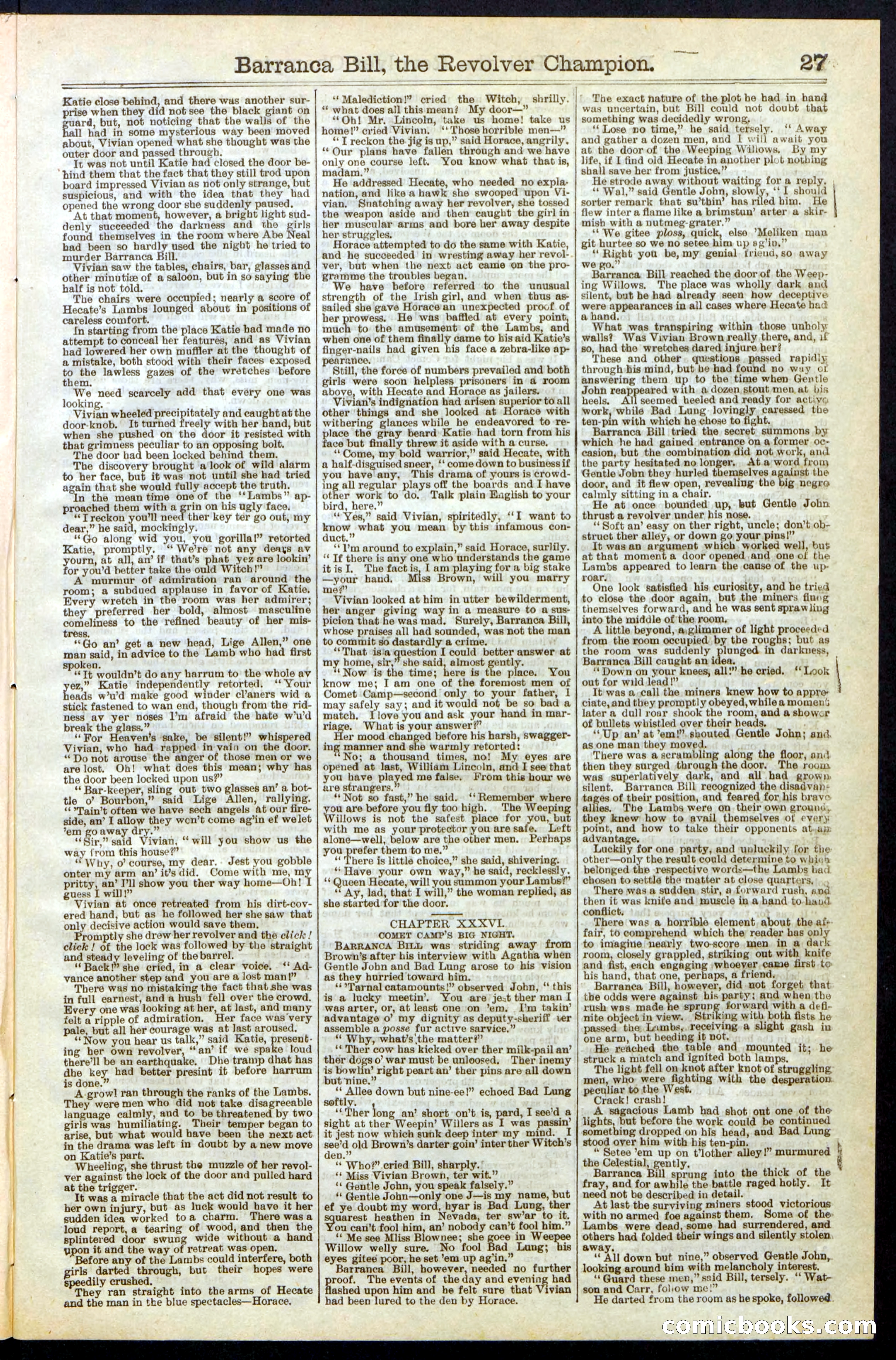 Beadle's New York Dime Library No. 245 — page 27 of 32