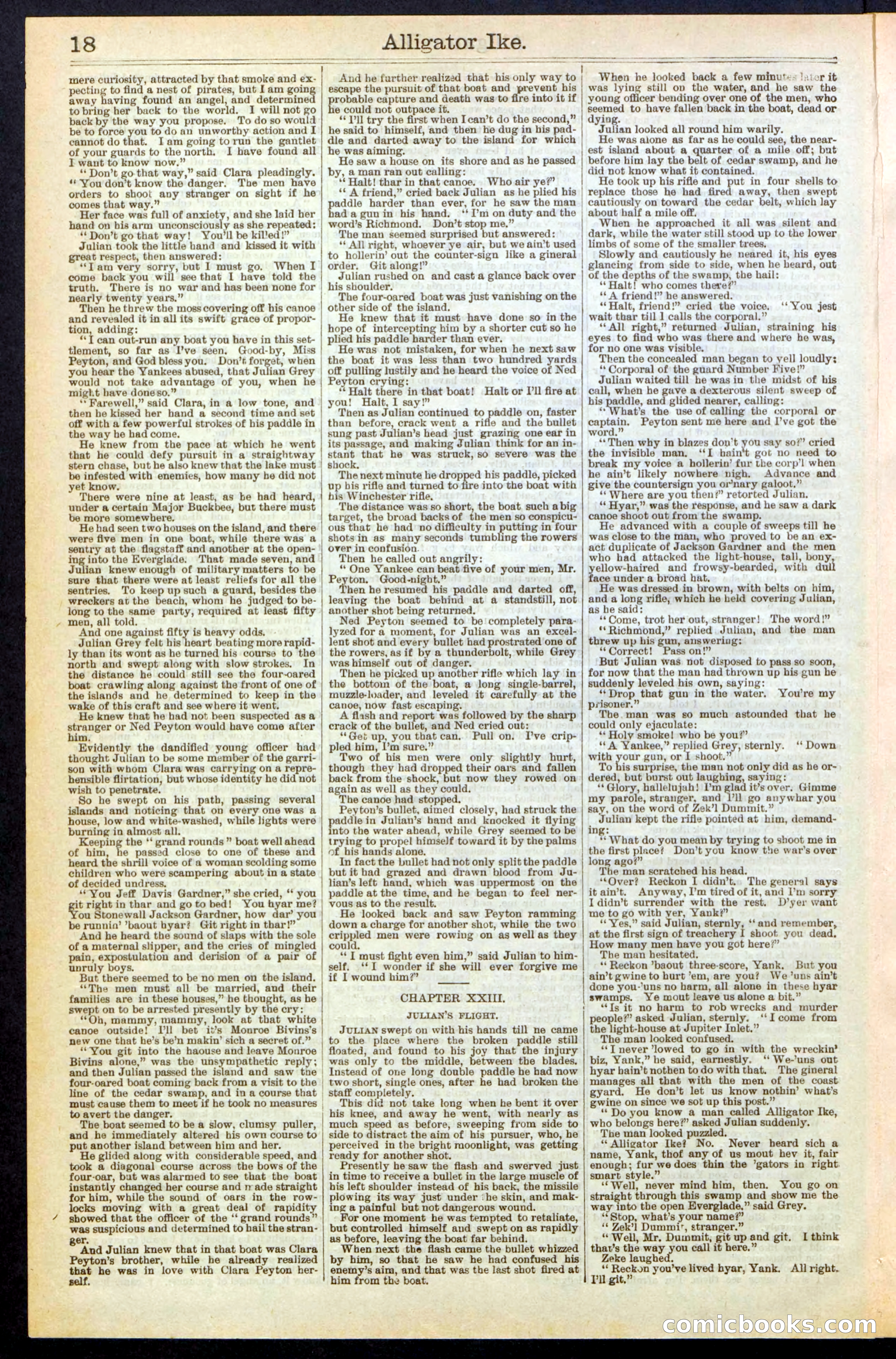Beadle's Dime Library No. 247 — page 18 of 32