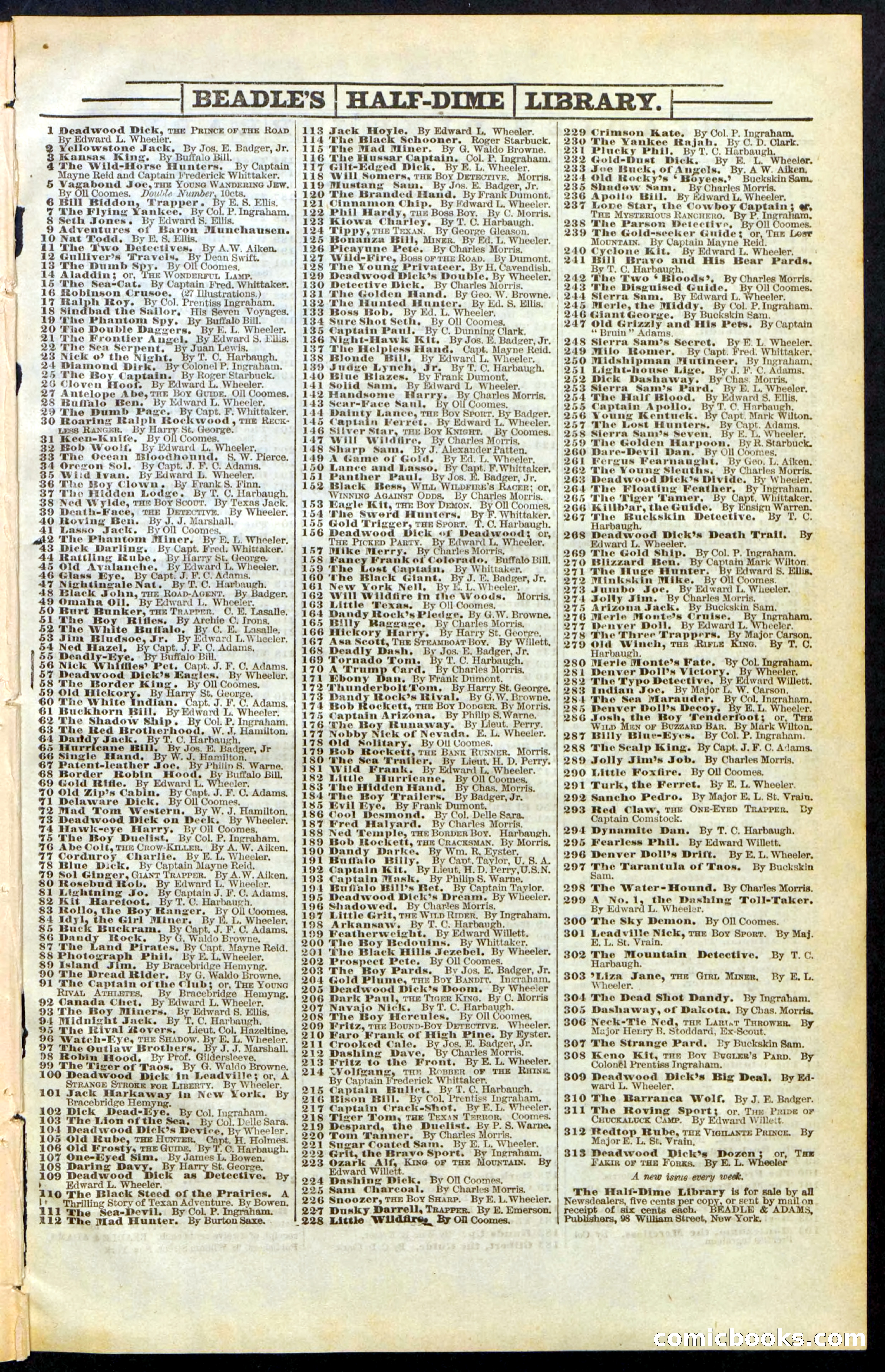 Beadle's Dime Library No. 247 — page 31 of 32