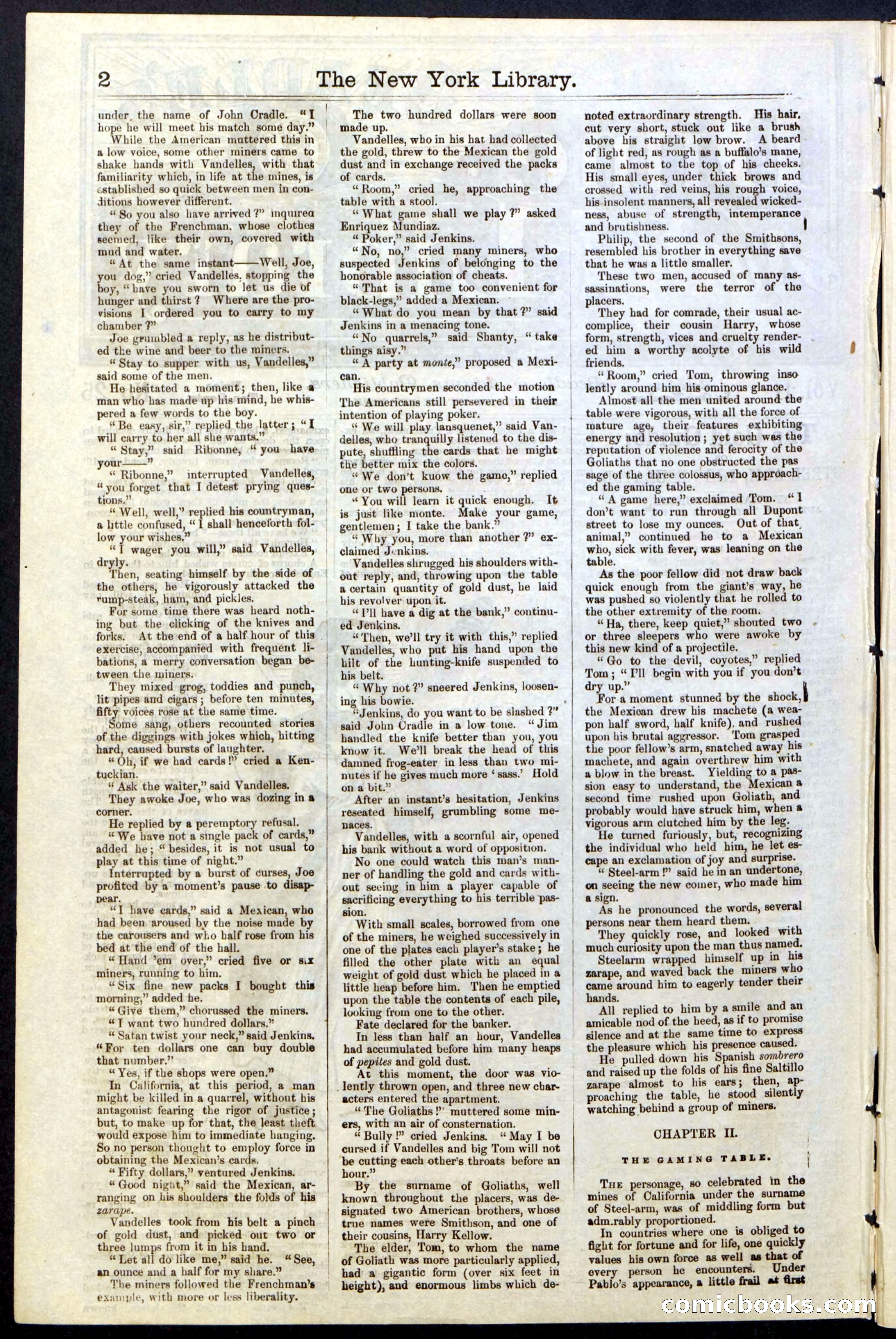 Beadle's New York Dime Library, No. 25 — page 2 of 40