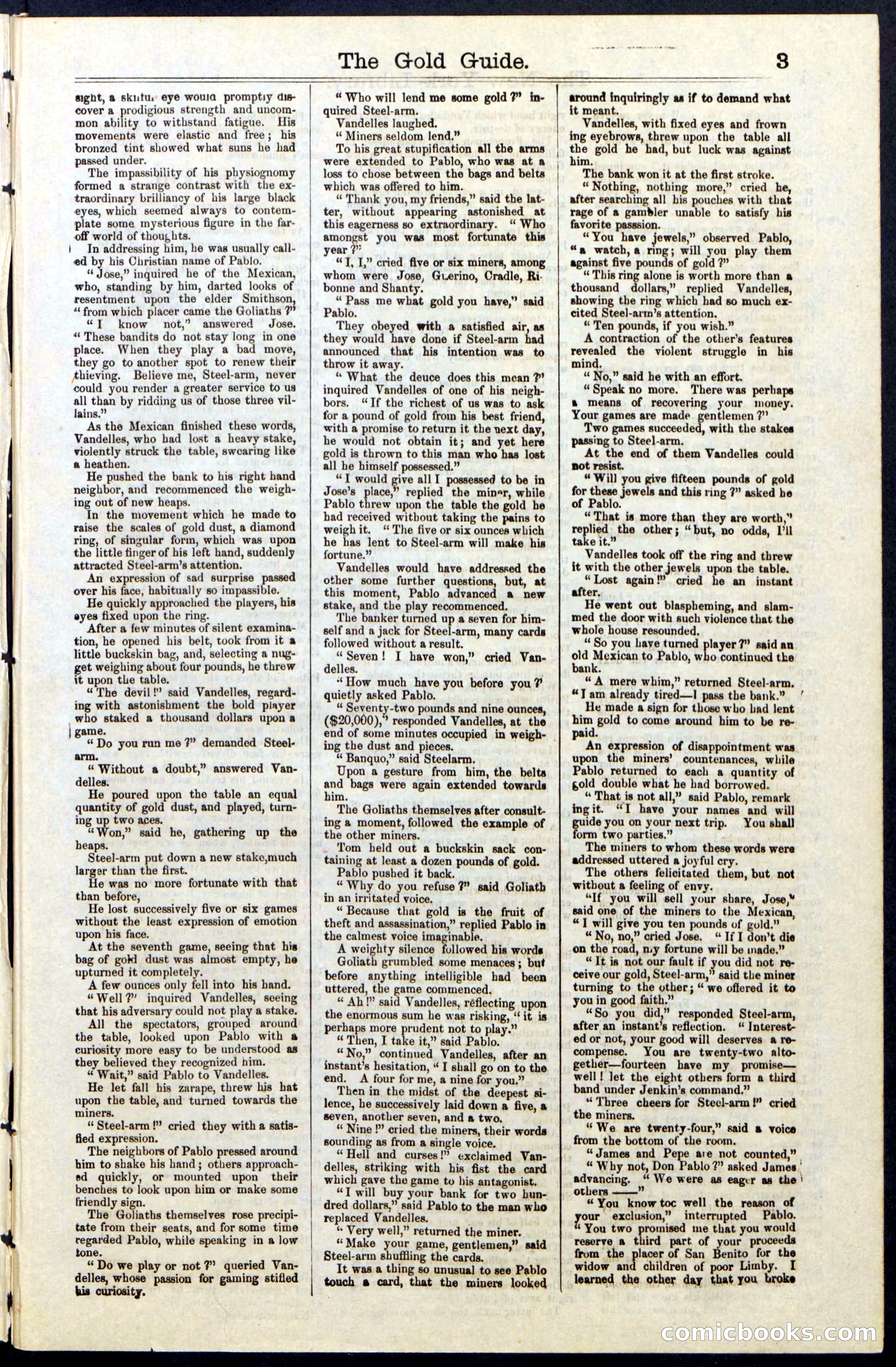 Beadle's New York Dime Library, No. 25 — page 3 of 40