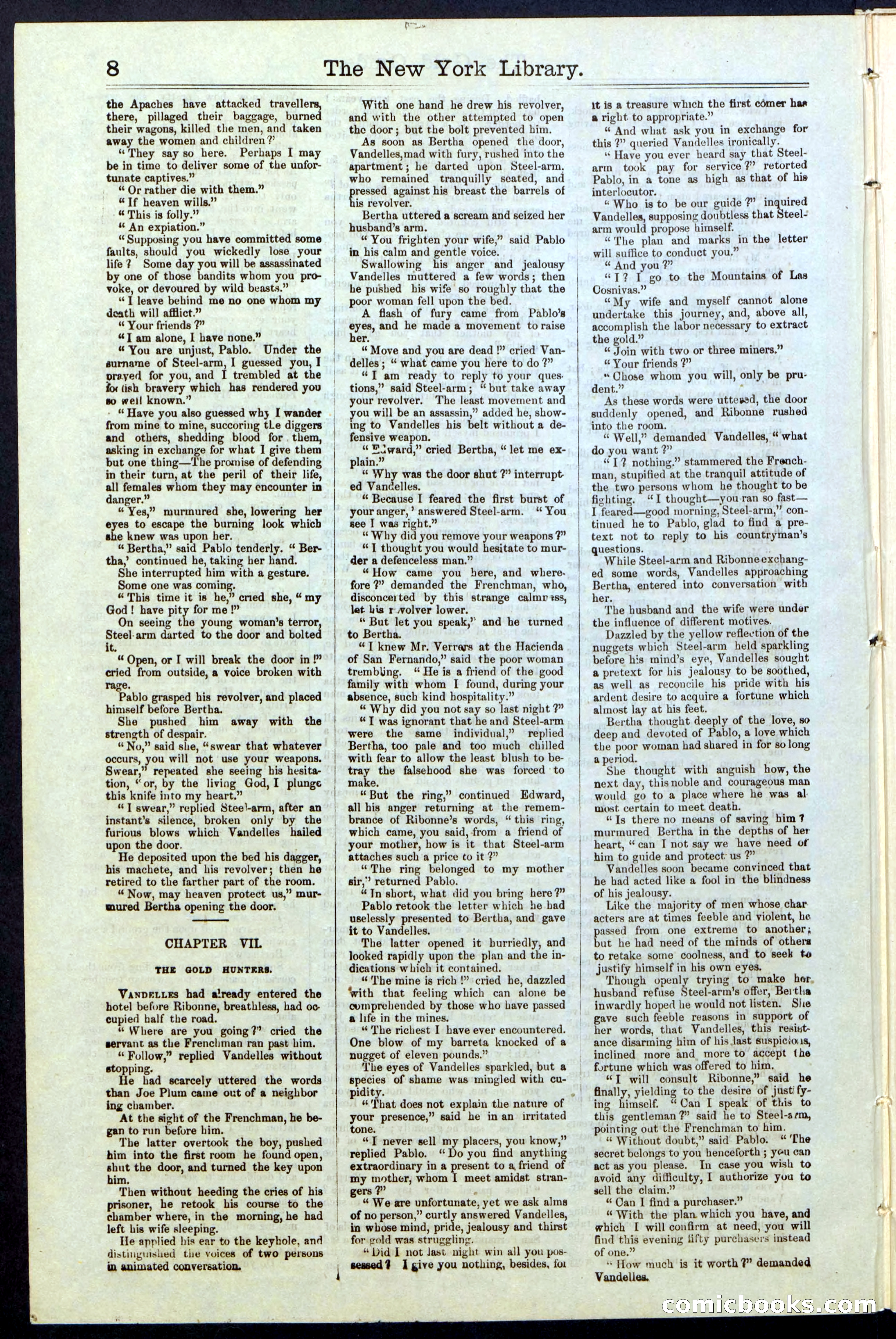 Beadle's New York Dime Library, No. 25 — page 8 of 40