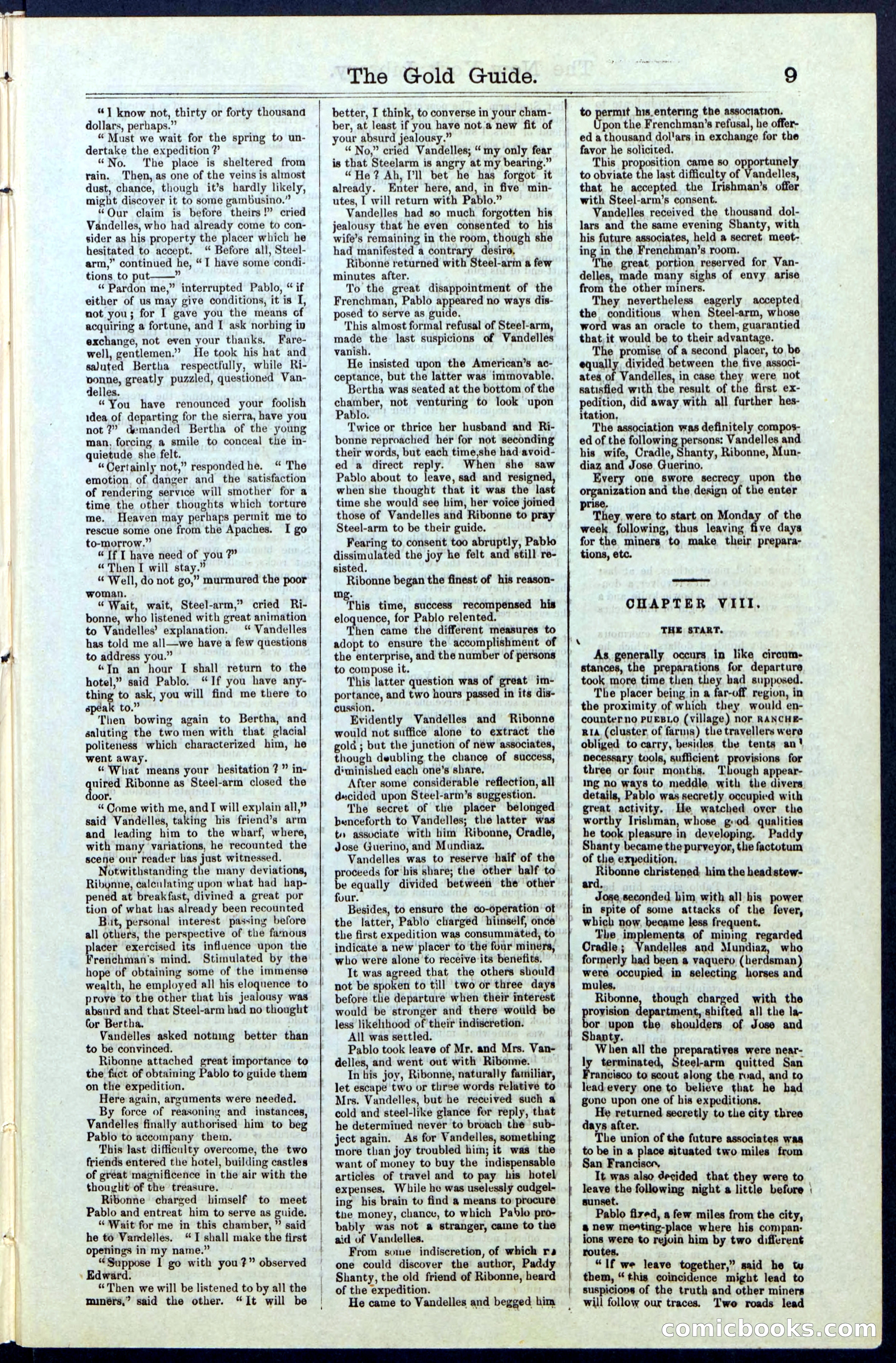 Beadle's New York Dime Library, No. 25 — page 9 of 40