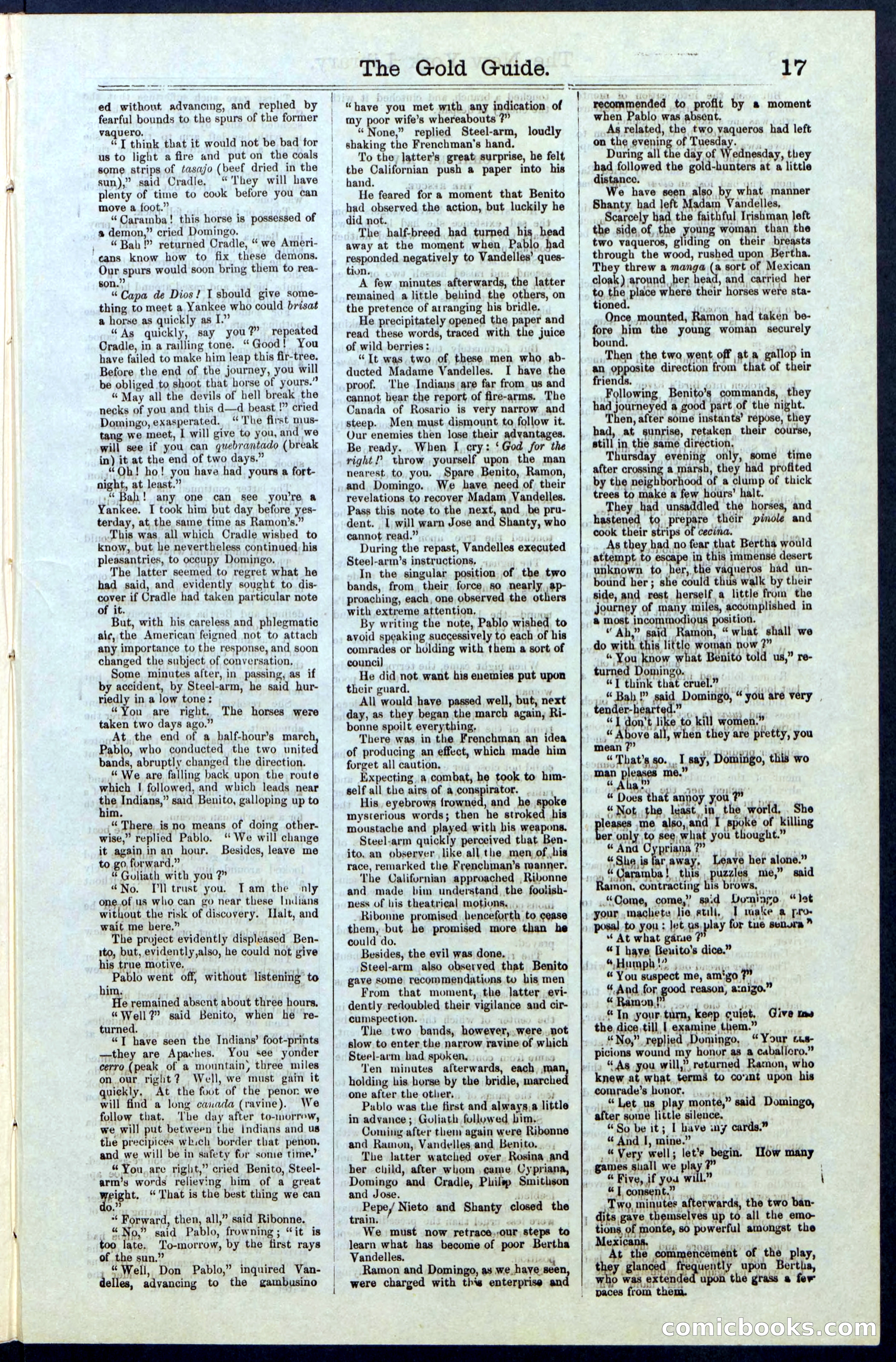 Beadle's New York Dime Library, No. 25 — page 17 of 40