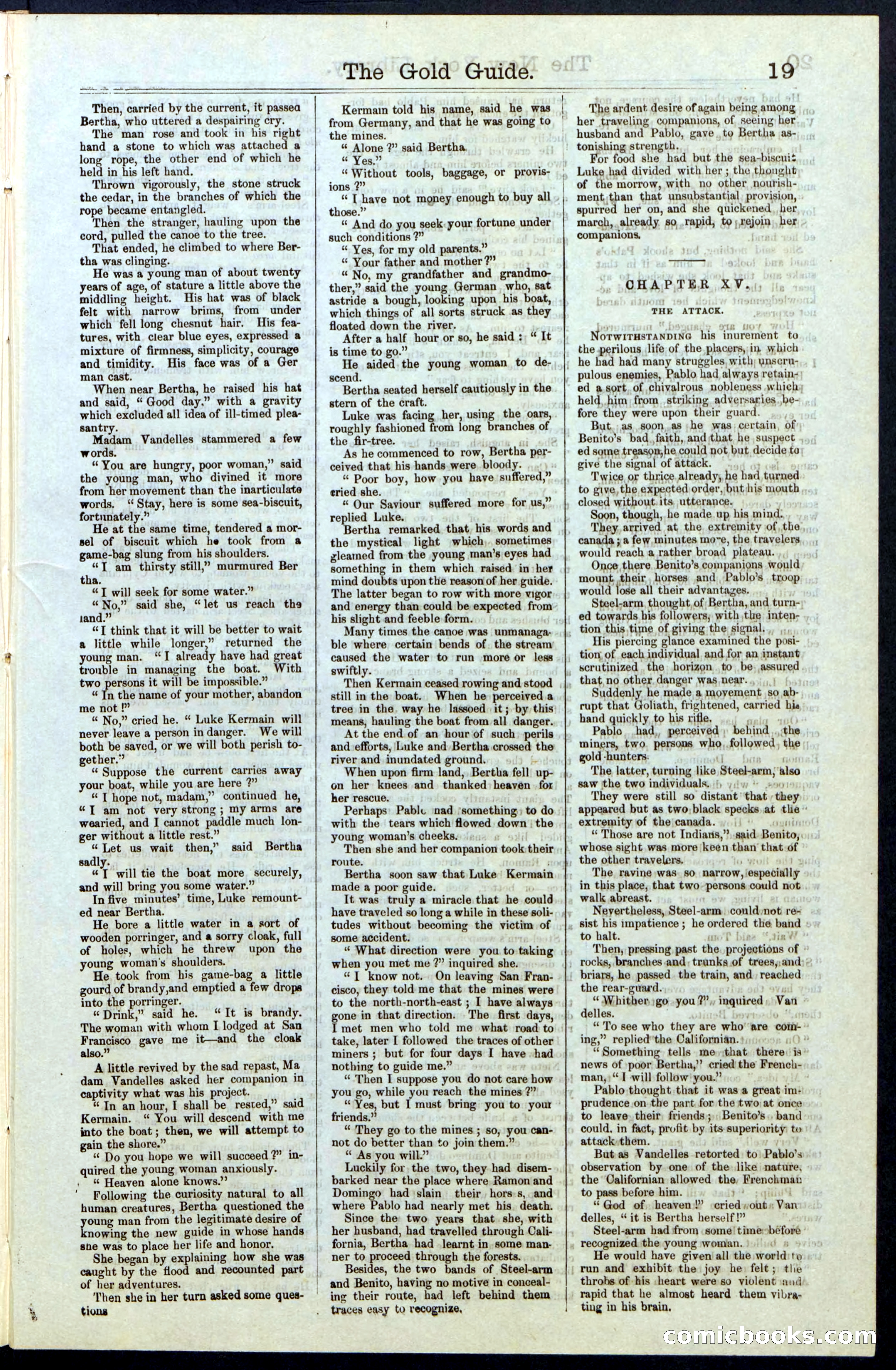 Beadle's New York Dime Library, No. 25 — page 19 of 40