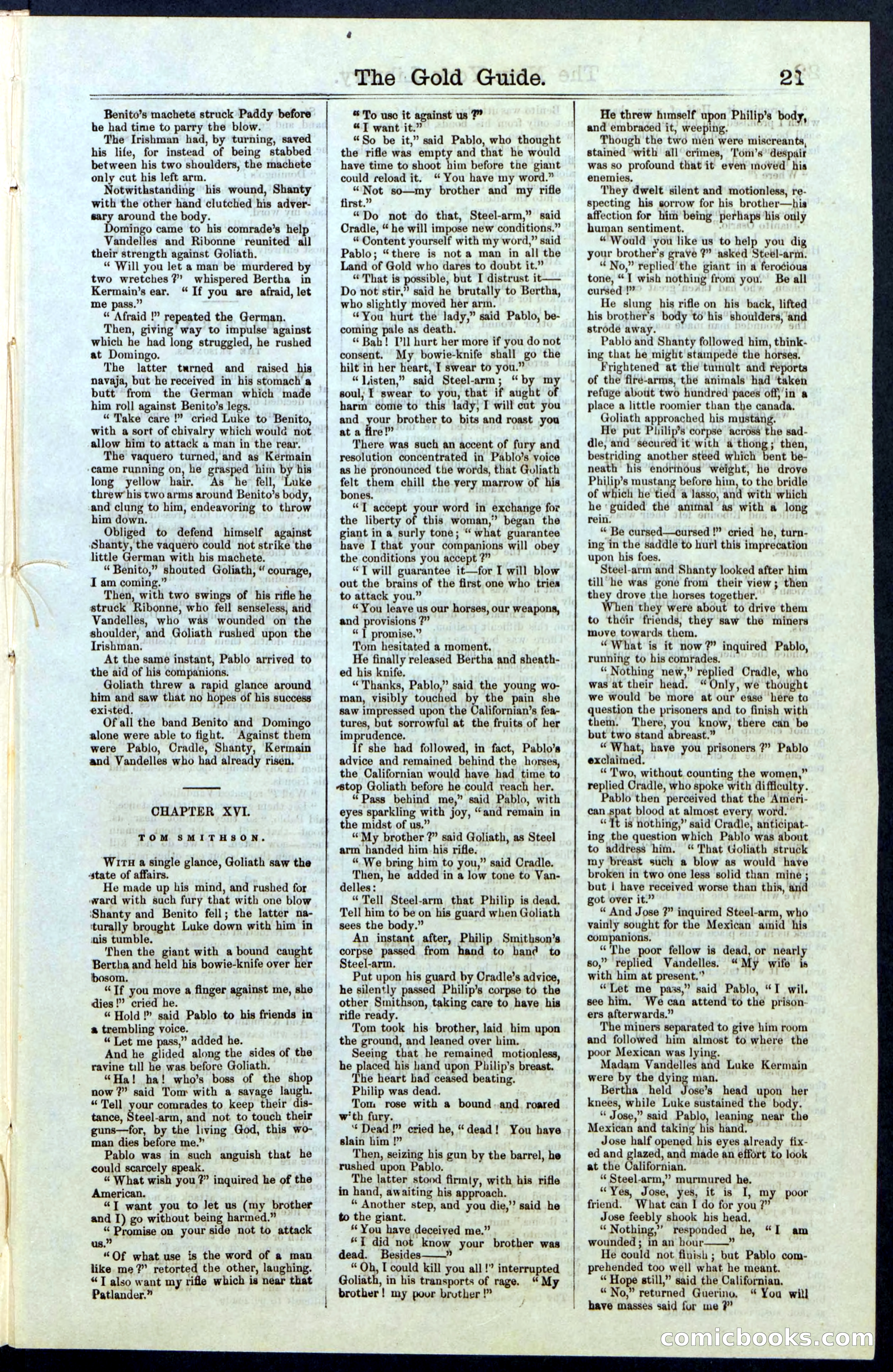 Beadle's New York Dime Library, No. 25 — page 21 of 40