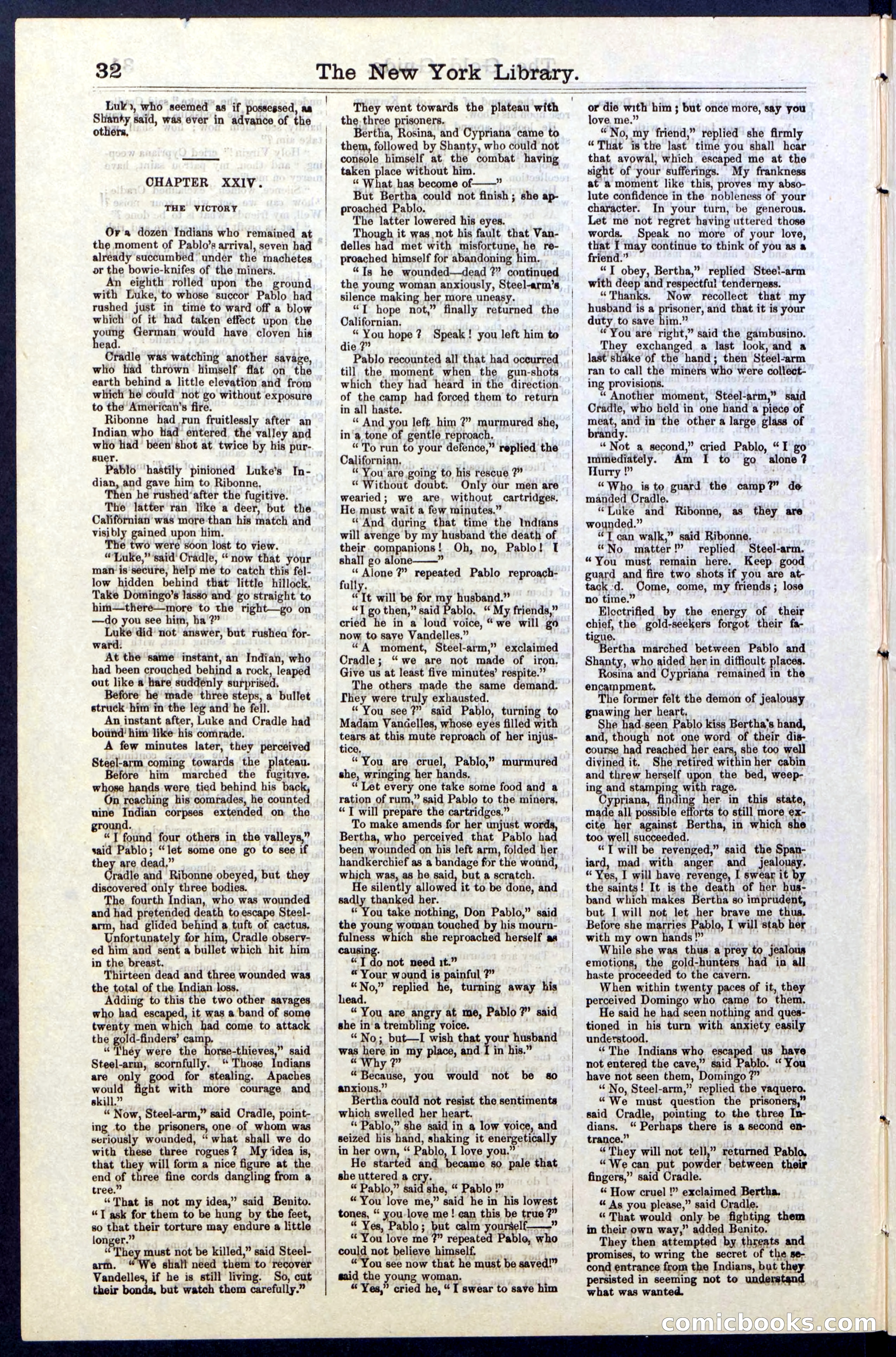 Beadle's New York Dime Library, No. 25 — page 32 of 40