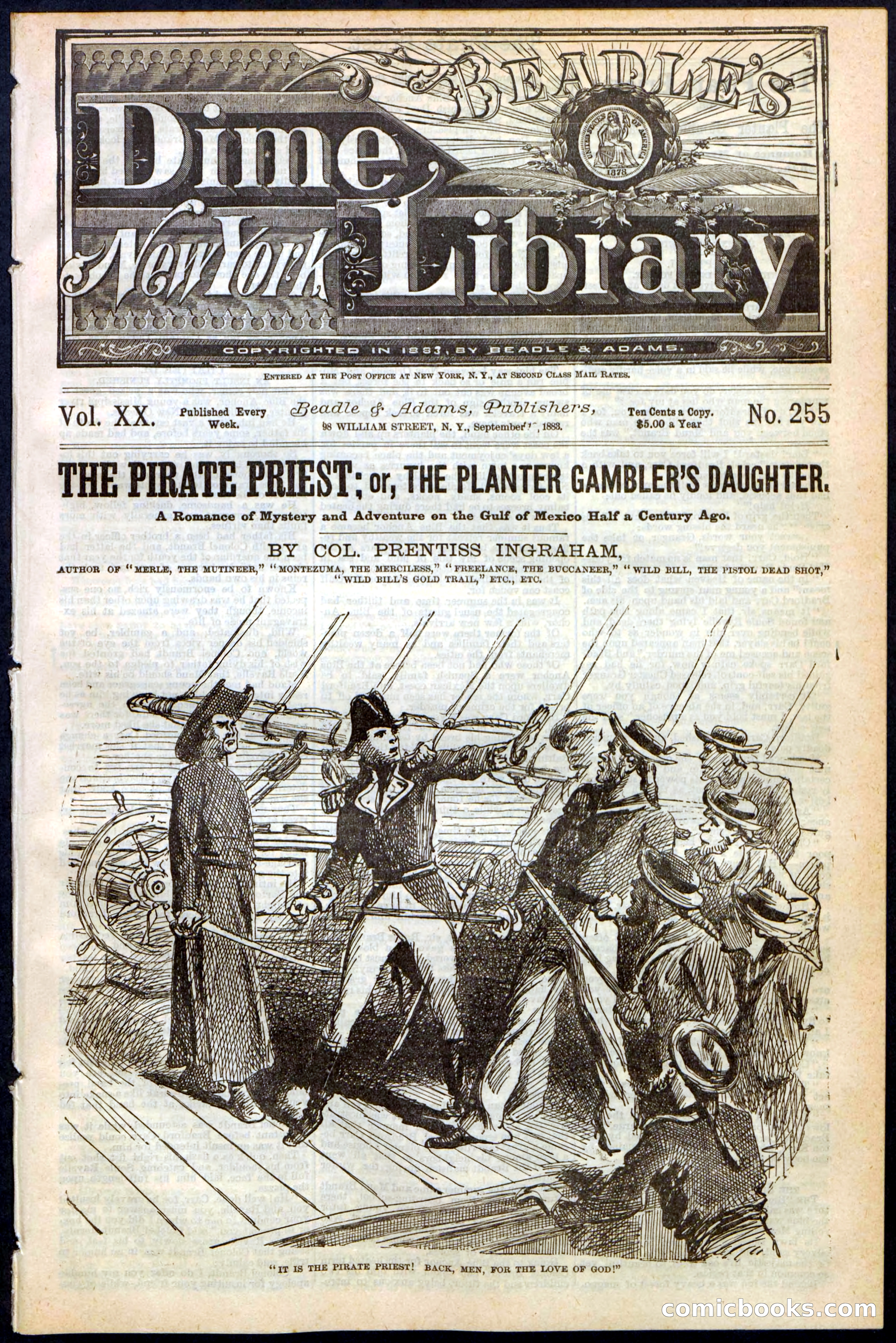 Beadle's New York Dime Library No. 255 — page 1 of 32