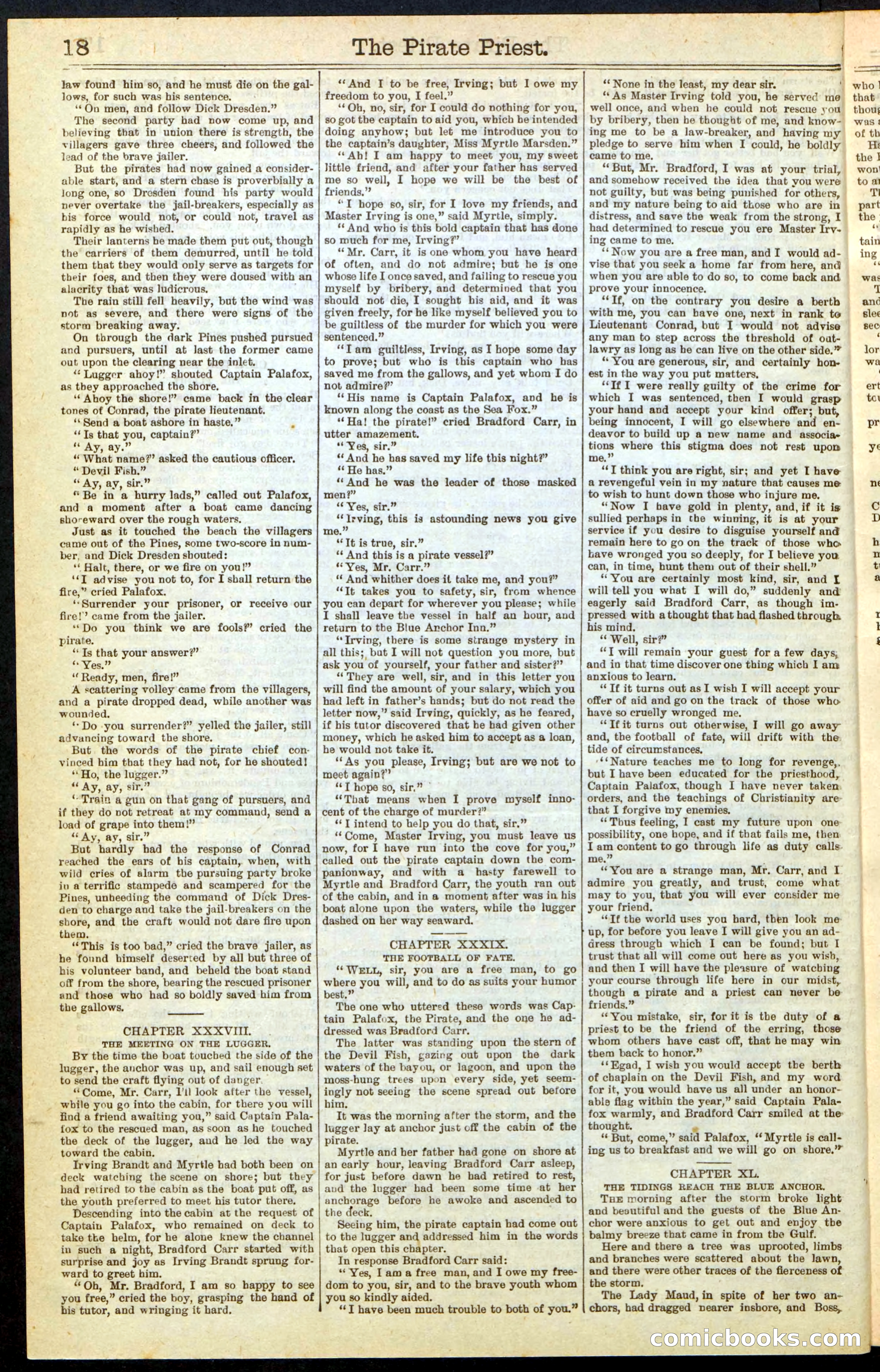 Beadle's New York Dime Library No. 255 — page 18 of 32