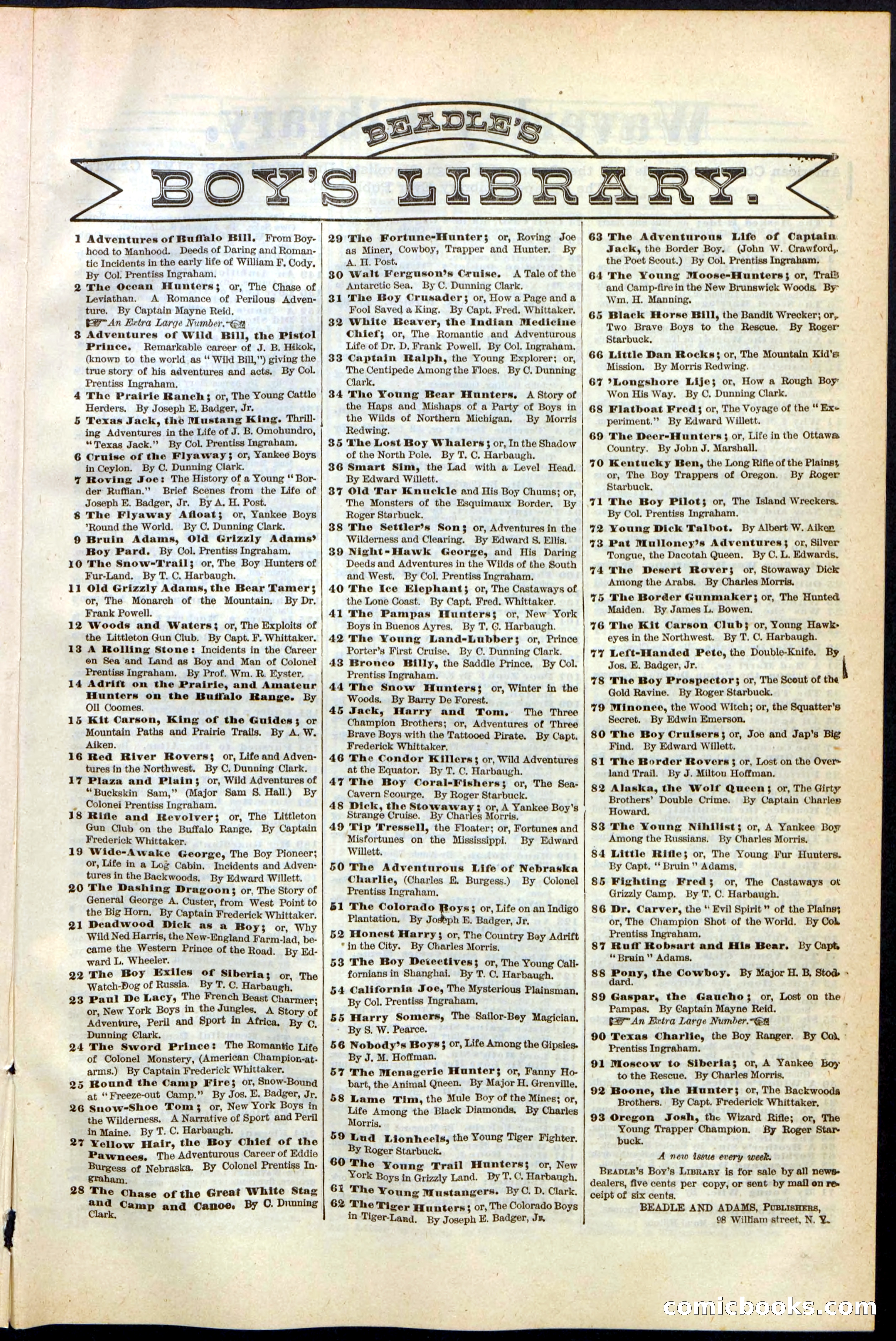 Beadle's New York Dime Library No. 255 — page 29 of 32